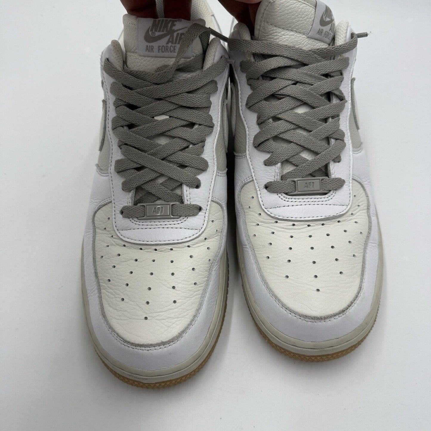 NIKE BY YOU AIR FORCE 1 LOW DV 3892-900 WHITE GUM Men SZ US 12.5