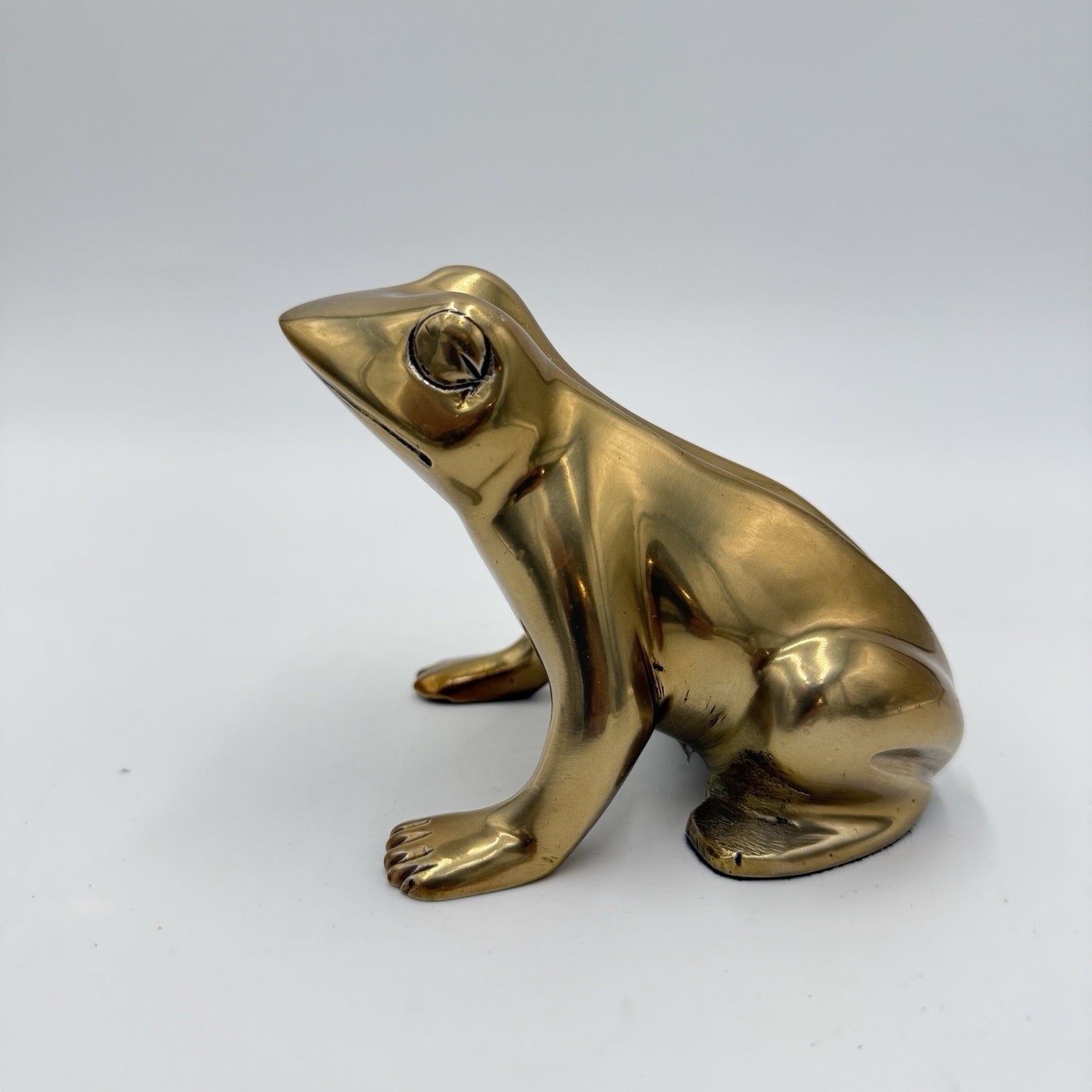 West Elm Brass Frog Figurine Home Decor Collection 3”x4” Decorative India