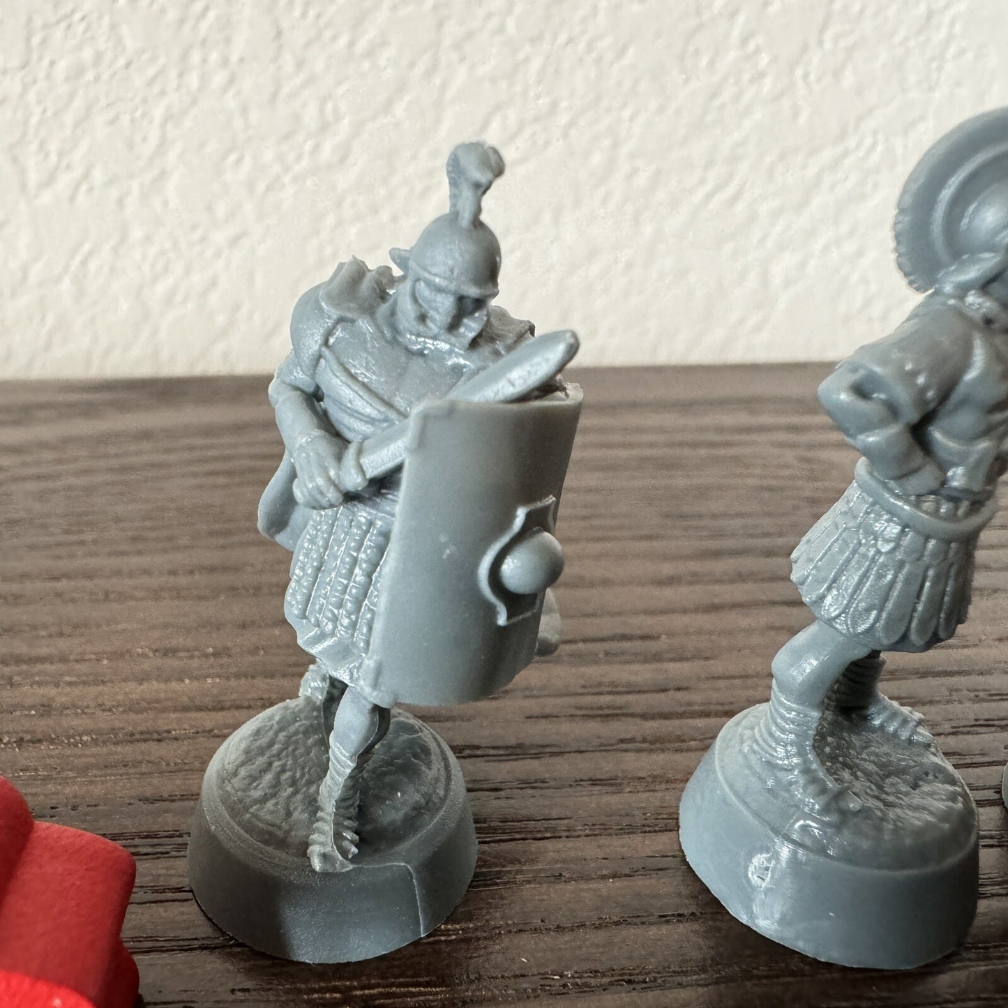 Rome and Roll Kickstarter Extras Character Figures Red 2 Cards Apiary & Prison