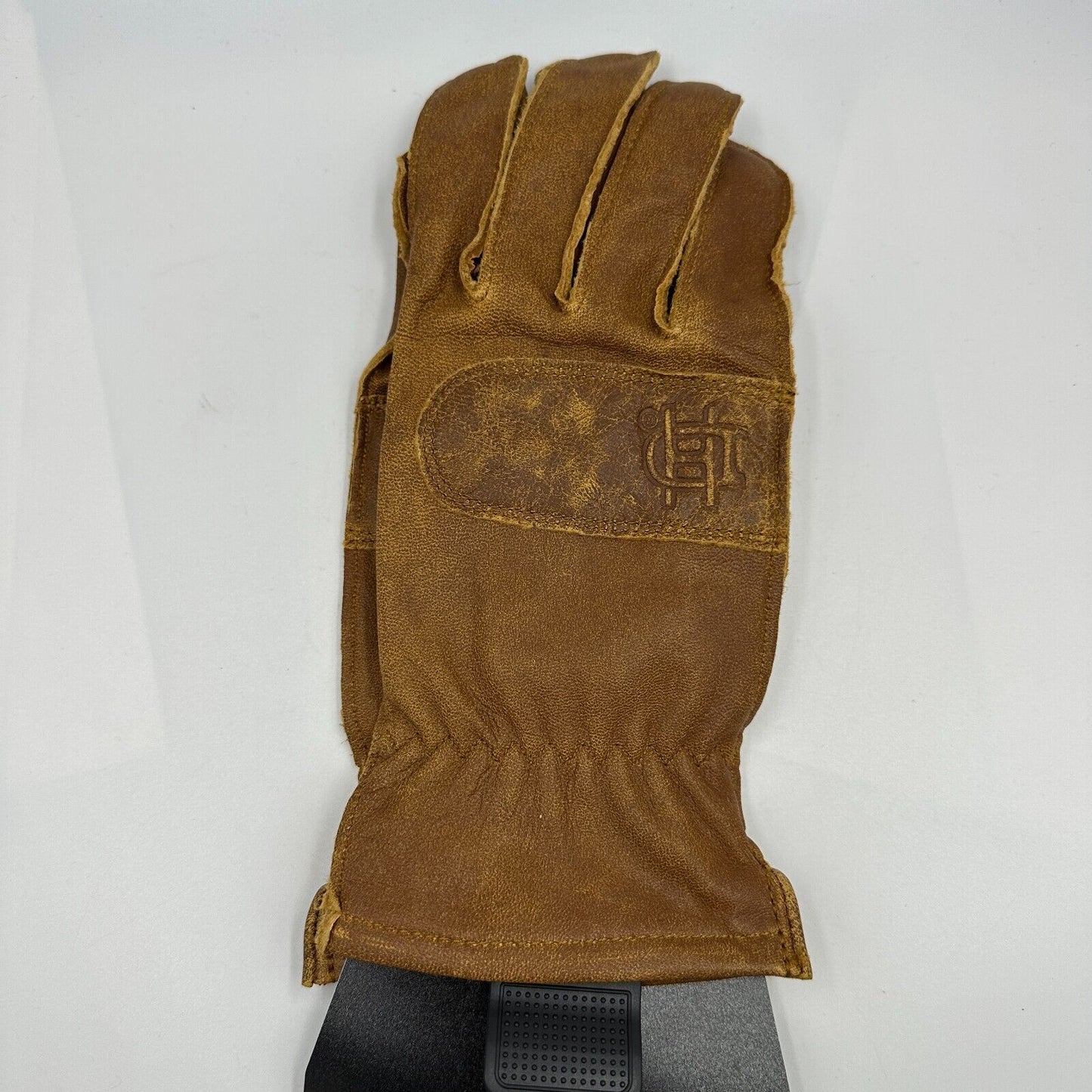 Harley-Davidson Women's Skin Gloves Work-Wear Inspired Goat Tan 98355-17VW Tag