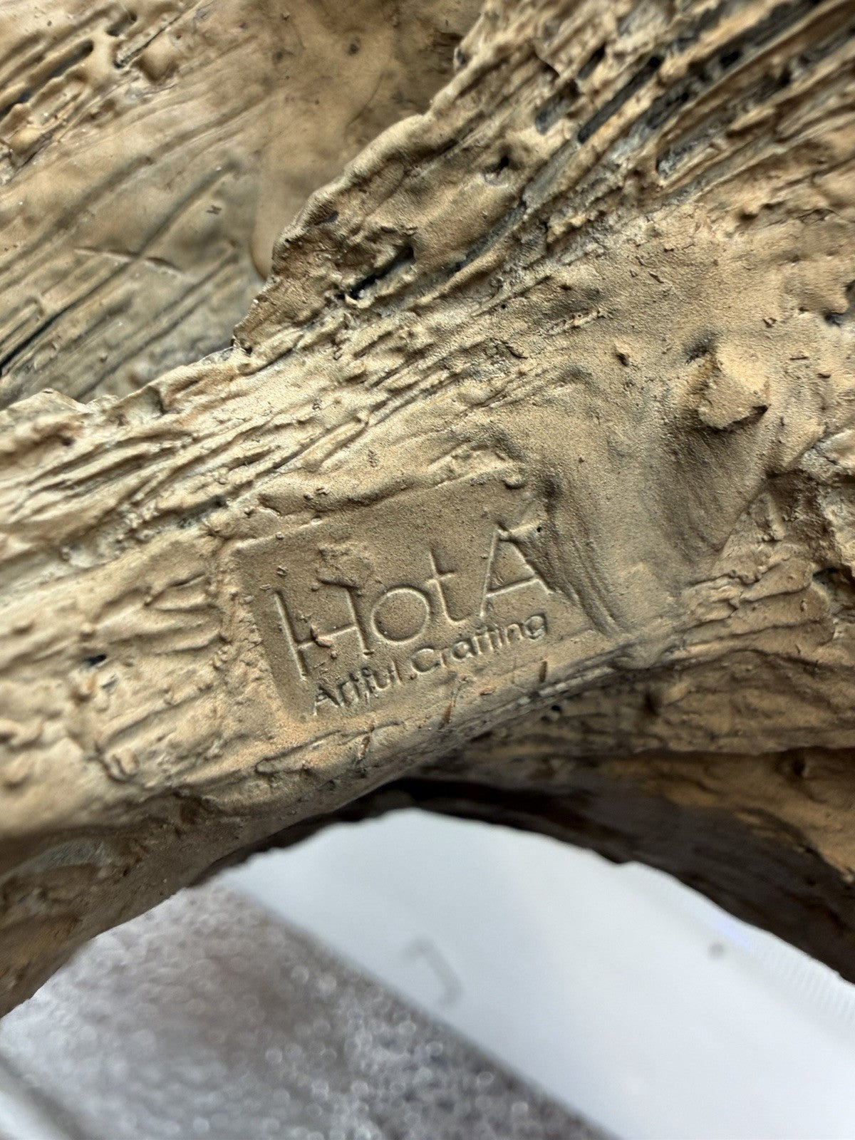 Large Barn Owl Driftwood Look Garden Statue Garden HotA Artful Crafting 13”H