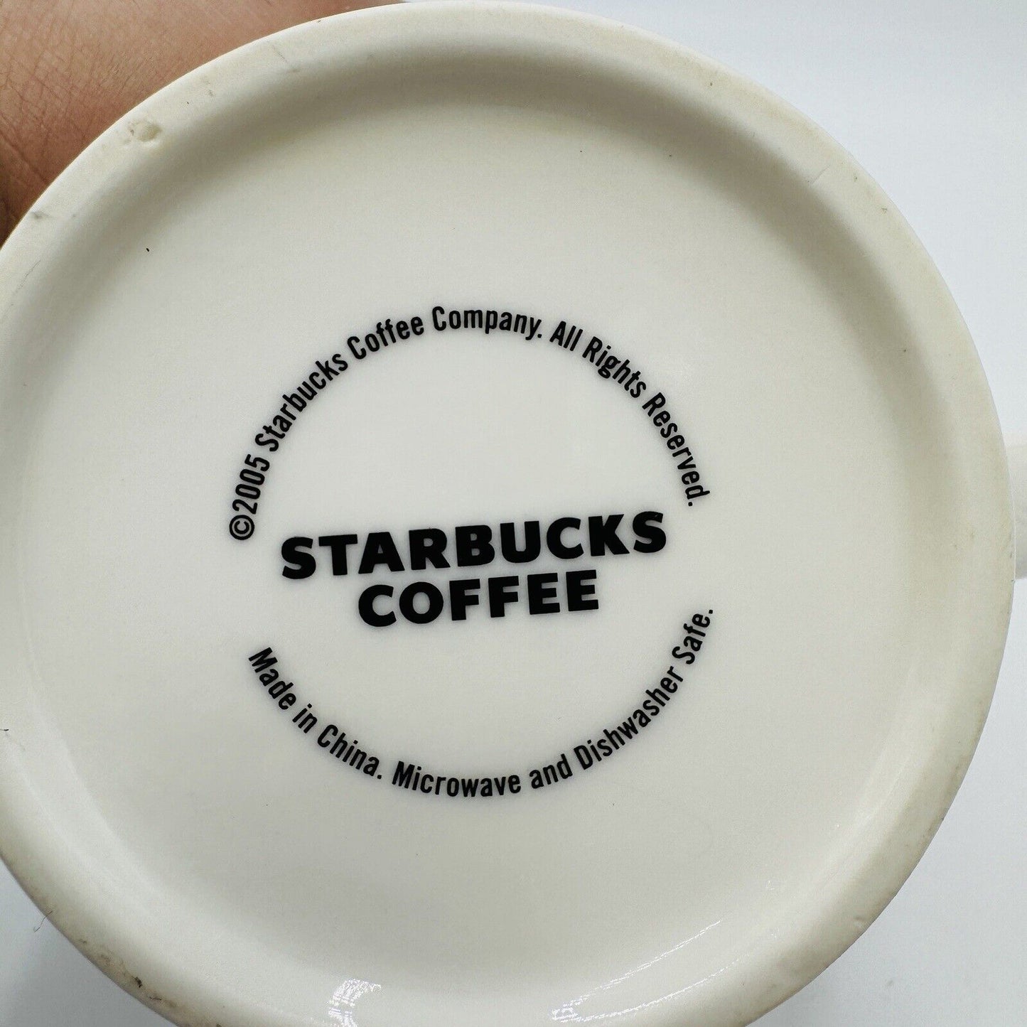 Starbucks Coffee Mug 2005 Circles Bubbles Dots 16oz Dining Tea Kitchen