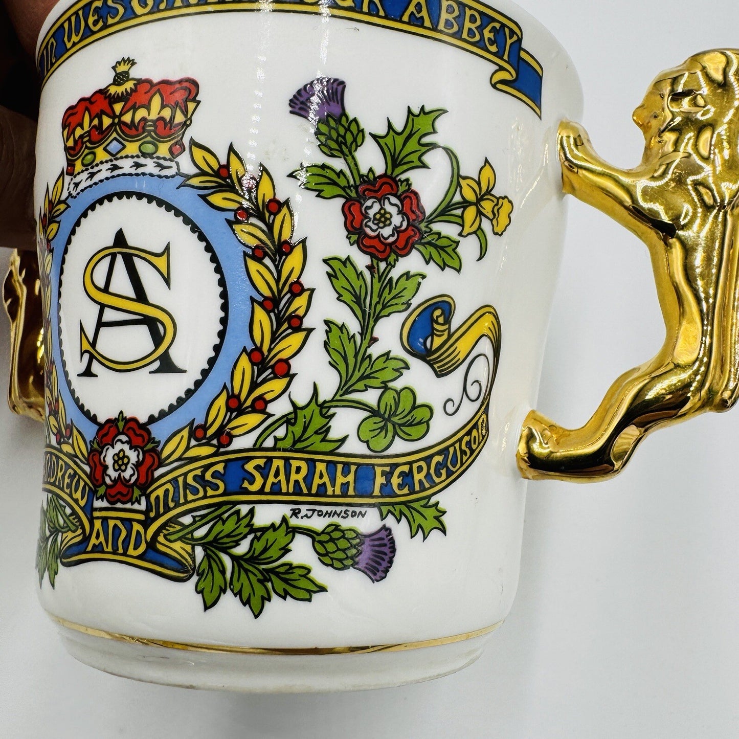 Paragon Fine China England Prince Andrew & Sarah Ferguson Double Handle Cup