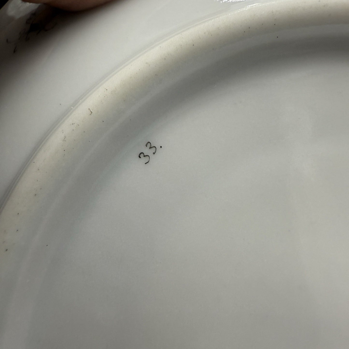 Antique 1930 Herend Hungary Porcelain Market Garden Tea Saucer Hand Painted
