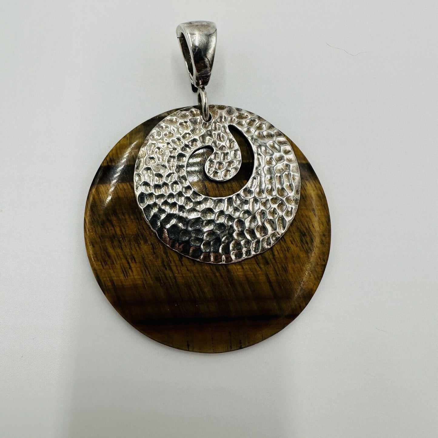 Whitney Kelly Women's Necklace Pendant Jewelry Sterling Silver 925 Tiger Eye