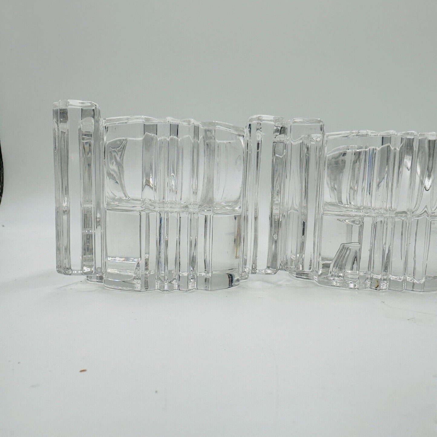 Vintage Set of 2 Lenox Fine Crystal Votive or Candle Stick/Tapper Holders