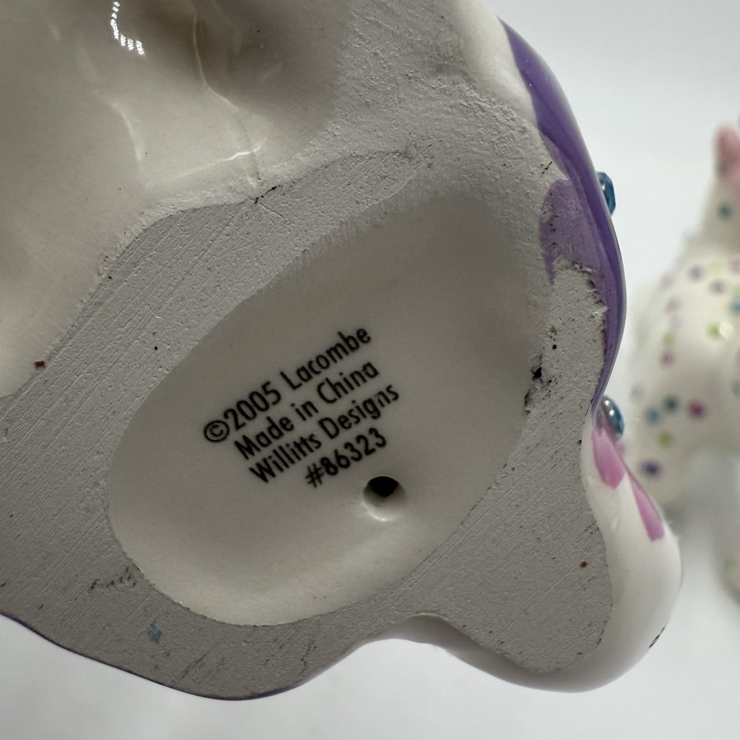 Lacombe willitts designs ceramic cats figurines vintage 2005 3.2” Painted