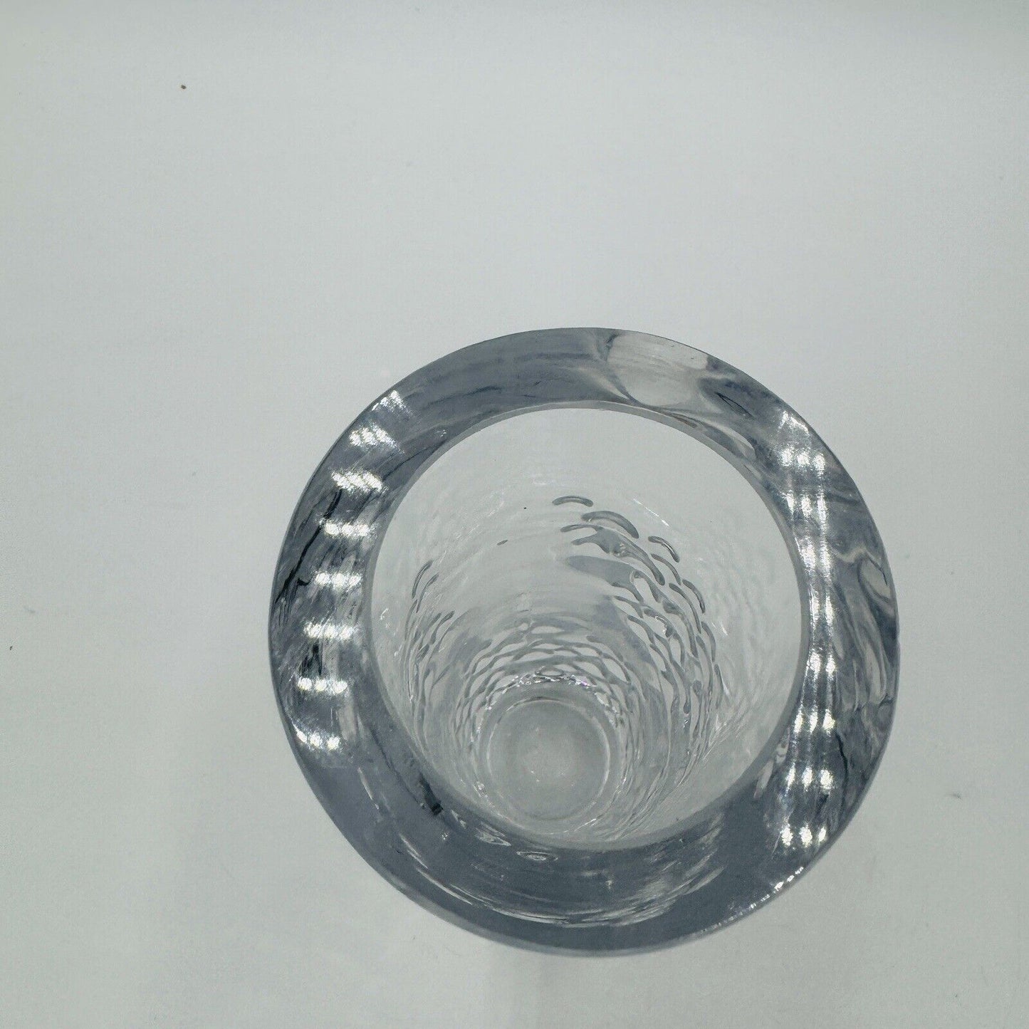 Bengt Edenfalk for Skruf Vase Swedish Art Glass 1970's 8in