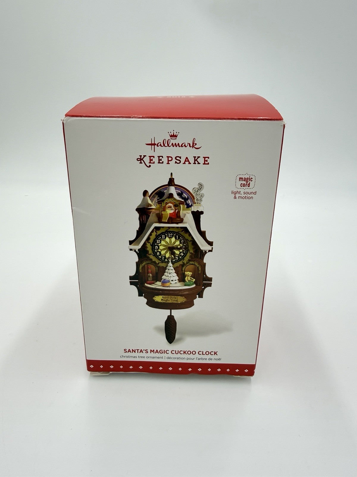 2015 Hallmark Keepsake Santa's Magic Cuckoo Clock Christmas Tree Ornament