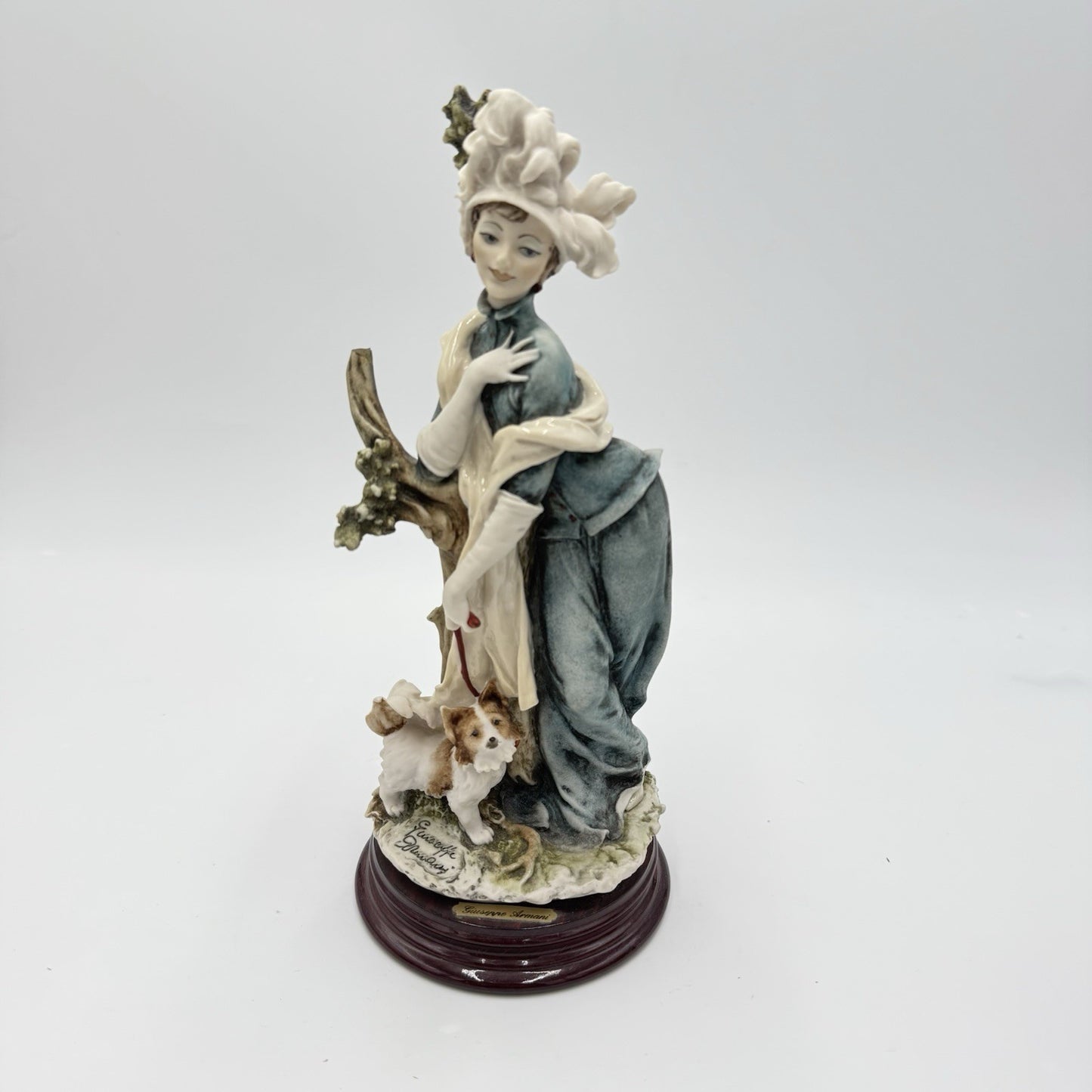 Giuseppe Armani Italy Gloria With Little Dog (Broken Branch)Sculpture 1993 Rare