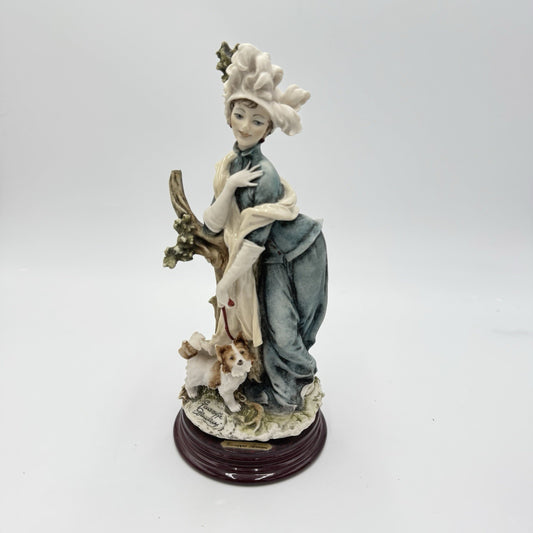Giuseppe Armani Italy Gloria With Little Dog (Broken Branch)Sculpture 1993 Rare