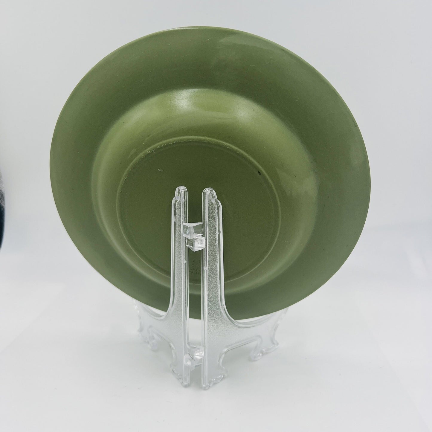 Wedgwood Green Jasperware Julius Caesar Side Profile Vintage Tray Plate