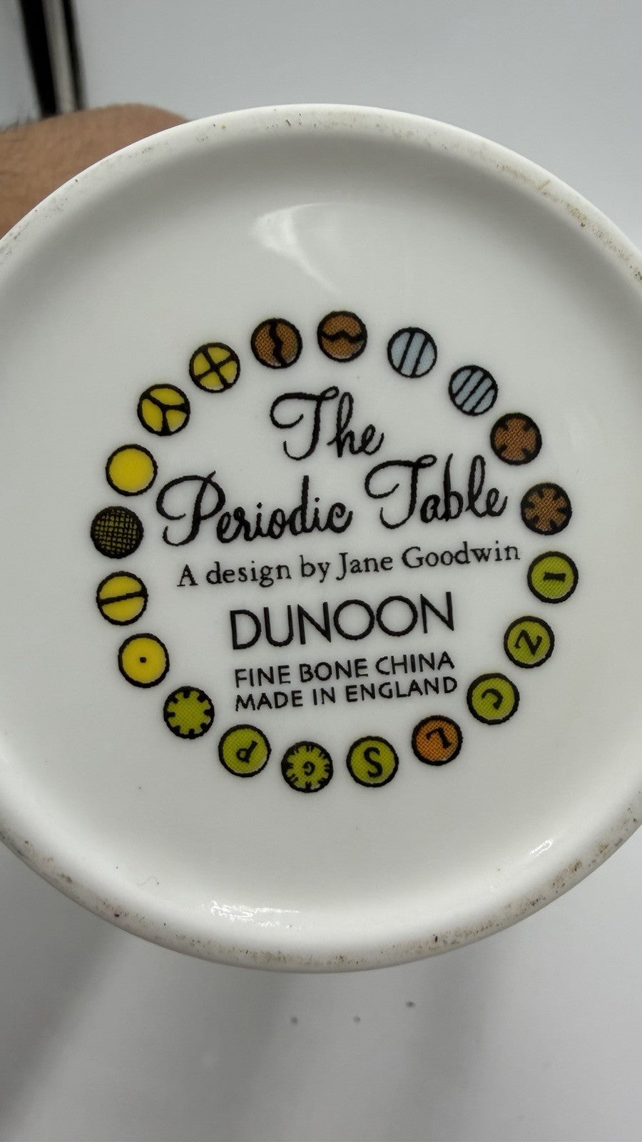 Dunnon Porcelain England The Periodic Table Coffee Mug By Jane Goodwin