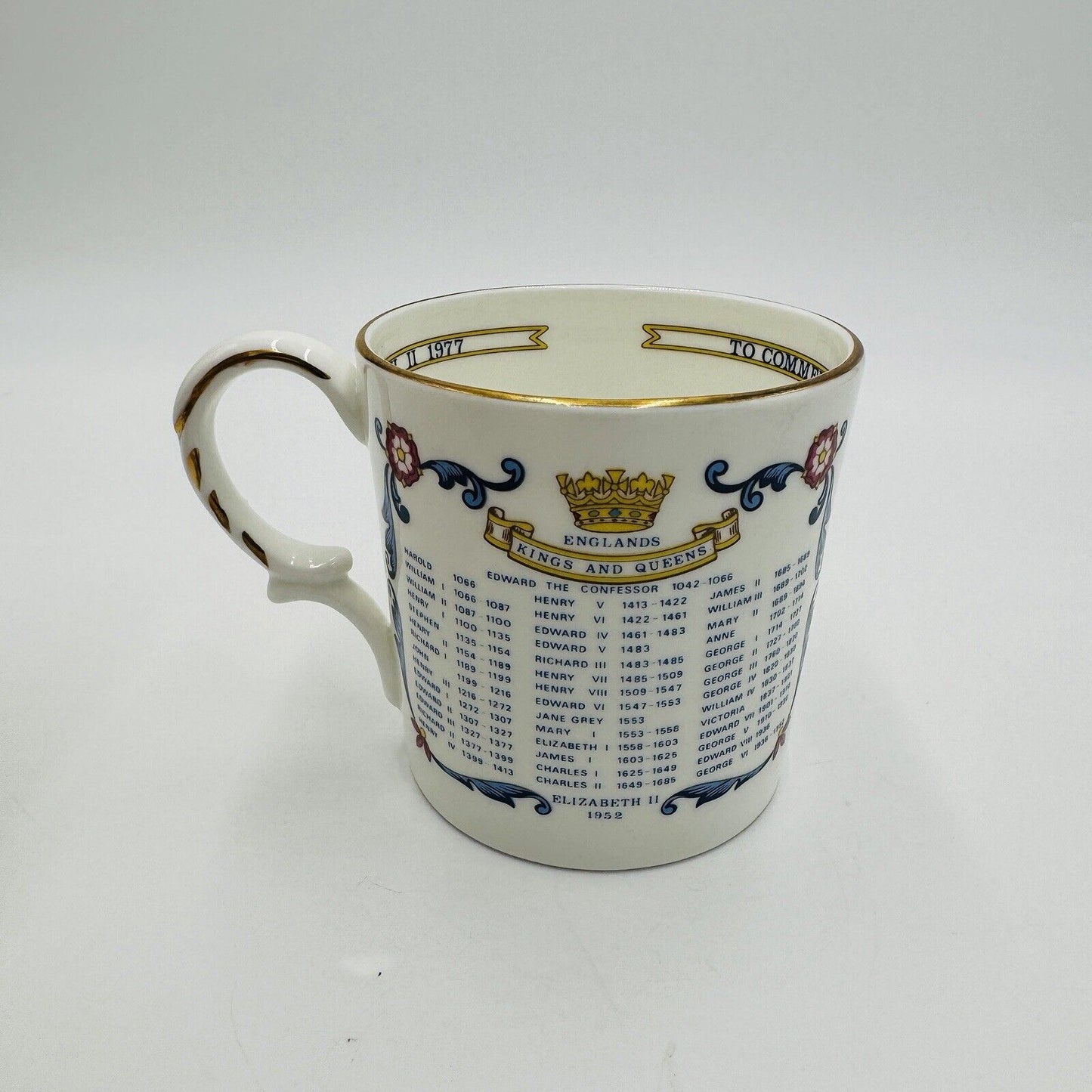 AYNSLEY Bone China Kings & Queens Of England Jubilee Mug Porcelain UK