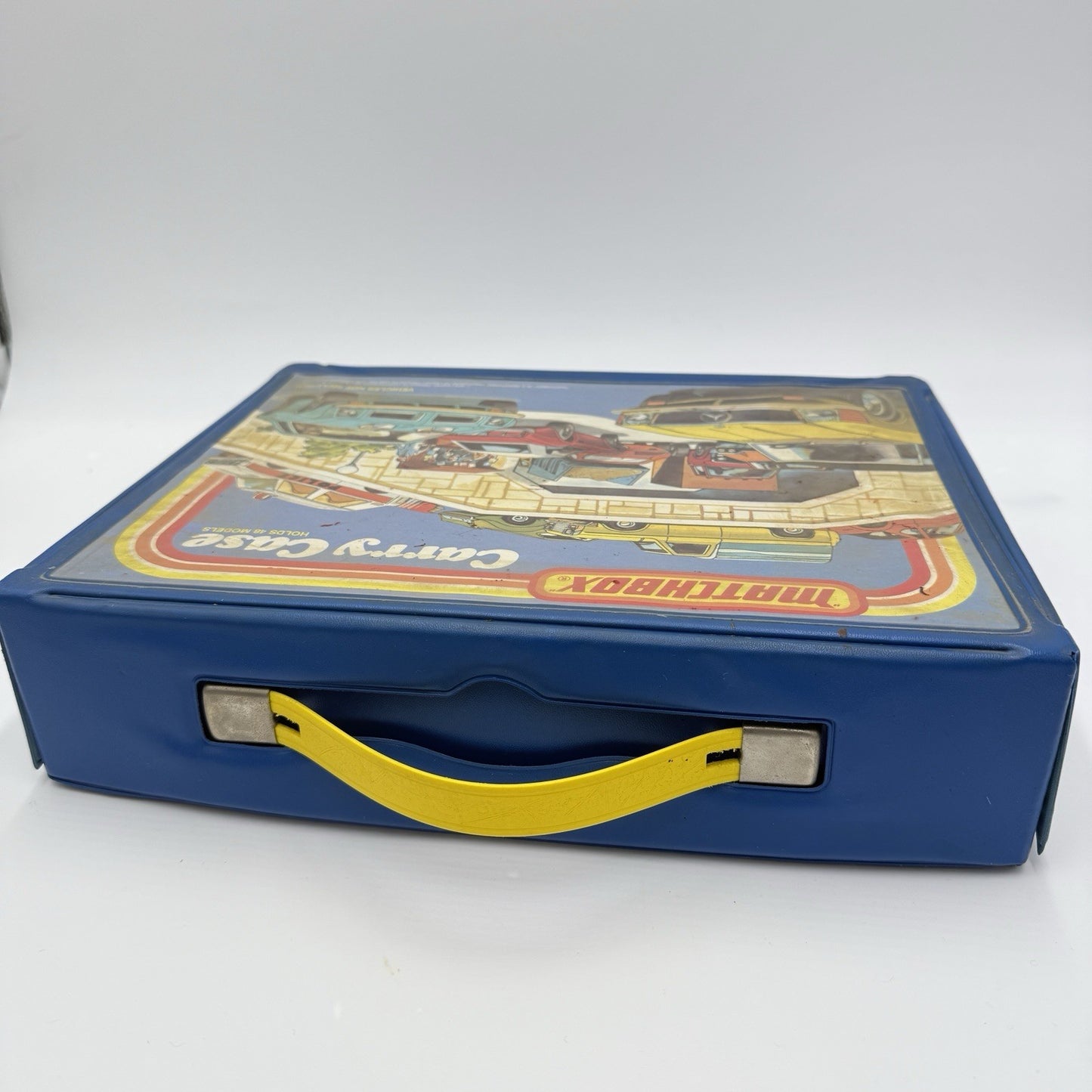Matchbox 1974 Carry Case Holds 48 Models No Trays Blue