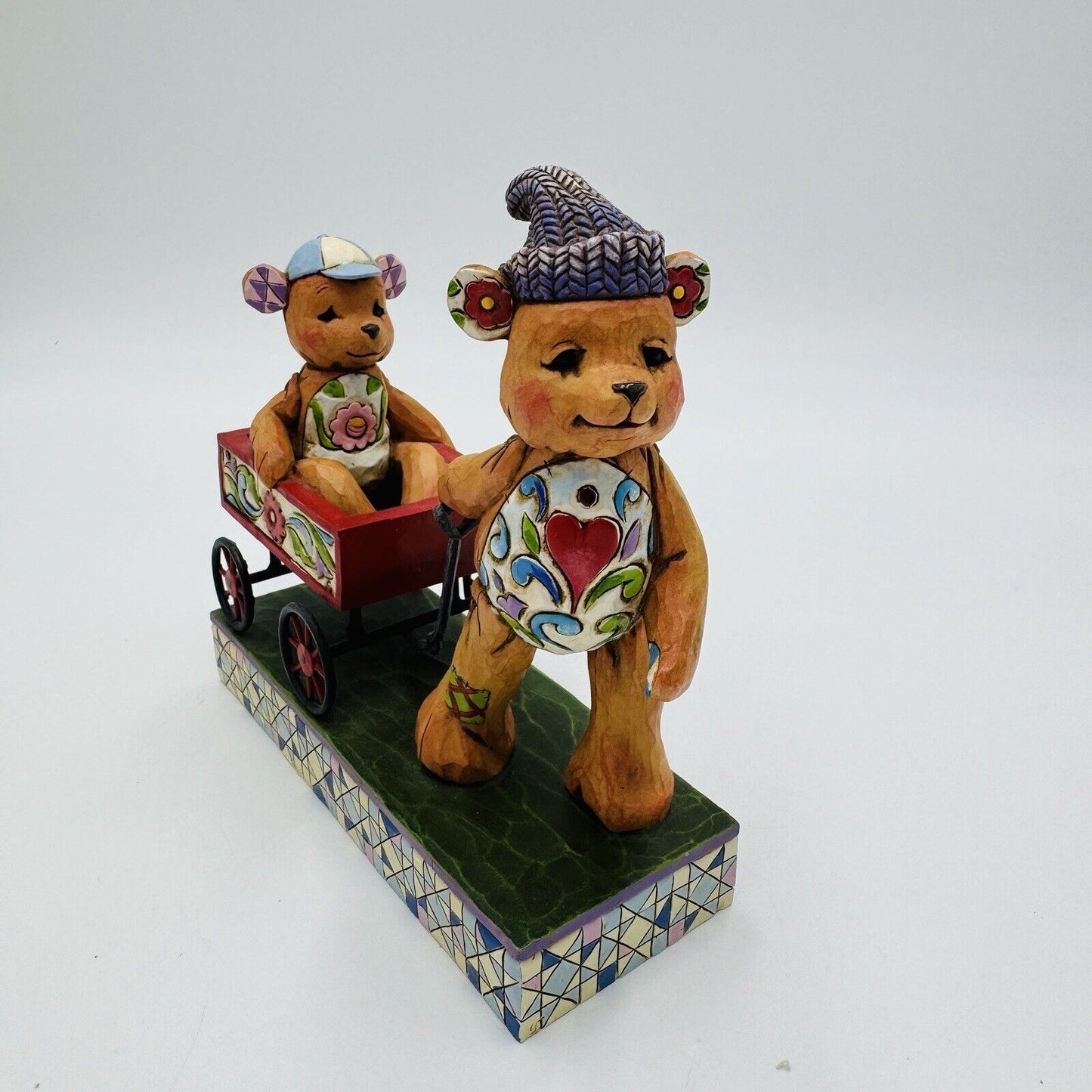 Jim Shore Heartwood Creek Bears Figurine Pull Me Now And I'll Pull U Later 2007