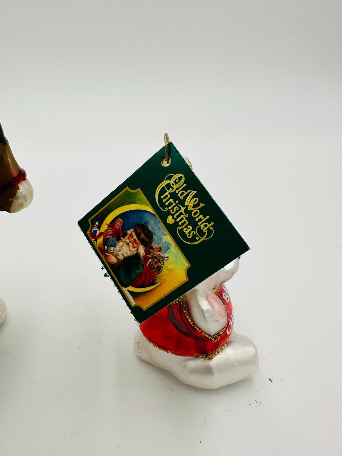 Old World Christmas Clydesdale Ornament 1st Bear 12255 Glass Blown Holiday