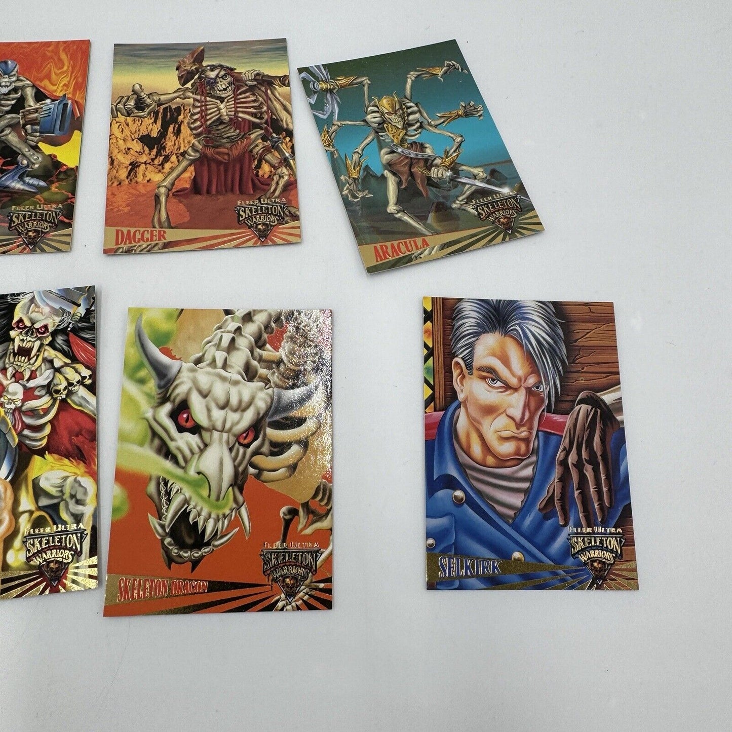 1995 Fleer Ultra SKELETON WARRIORS 100 Card Set Vintage Landmark Entertainment