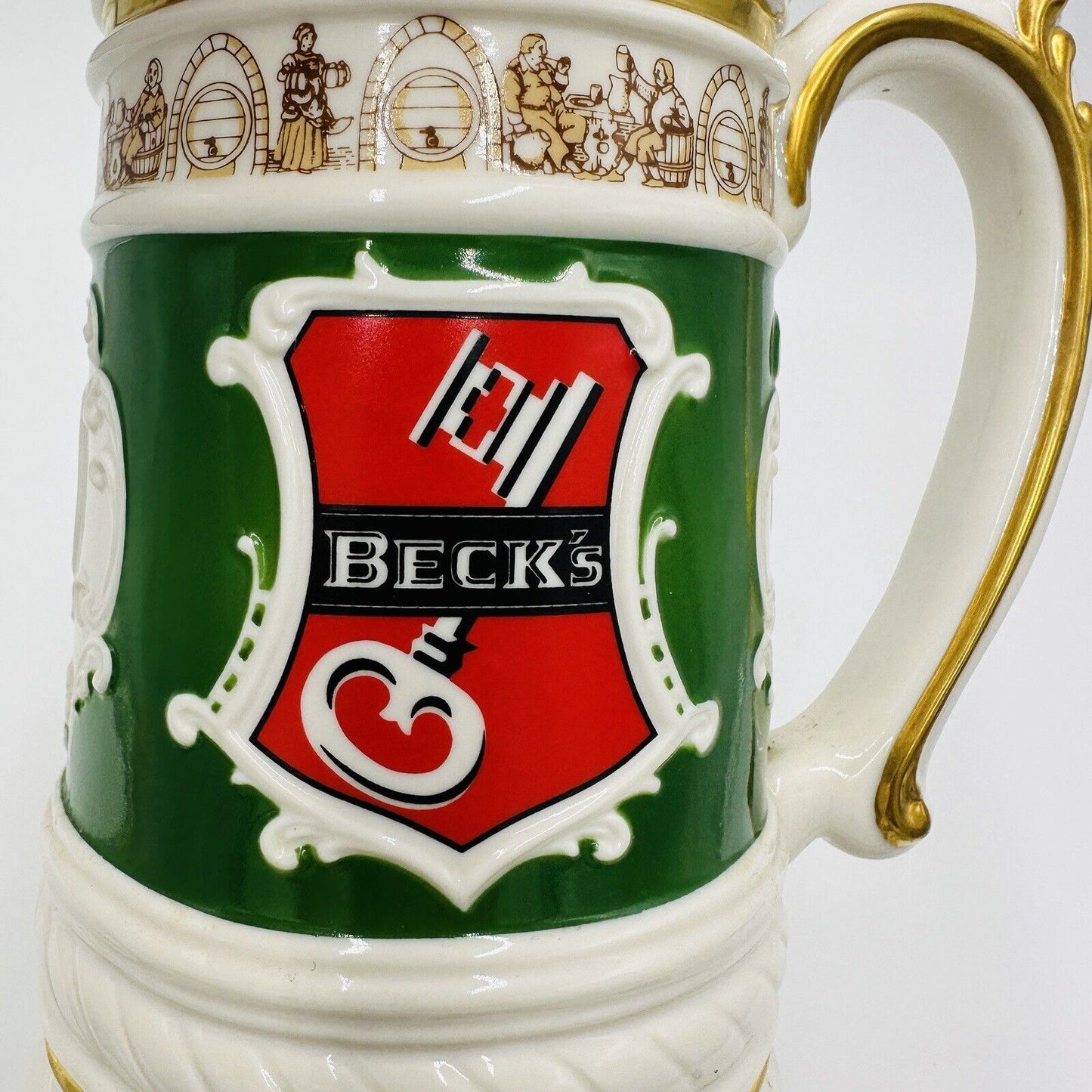 Franklin Mint Tankard Mug Beck's Brewery Bremen Germany Established 1873