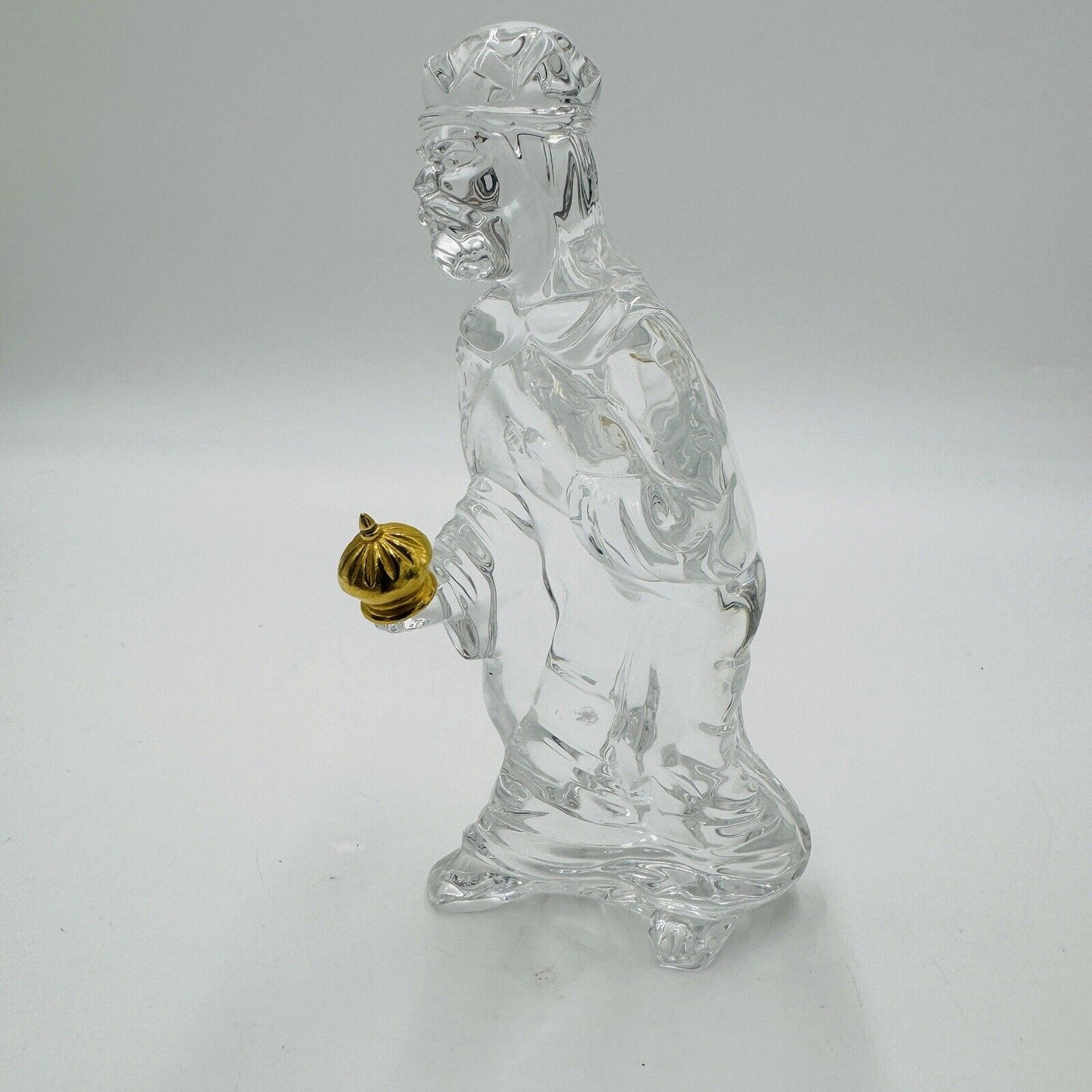 Waterford Crystal Millennium Nativity Wiseman King Gaspar Gold Wise Man Figurine