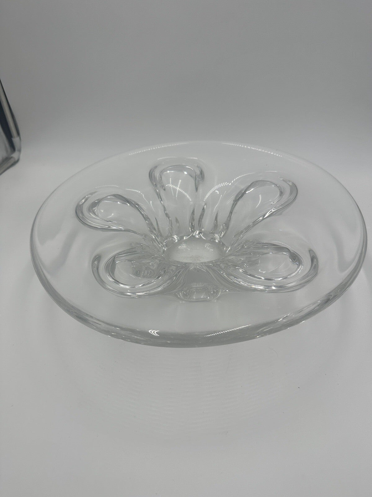 Severes Crystal Centerpiece France 14.5in Wide Large Vintage Fruitbowl Serveware