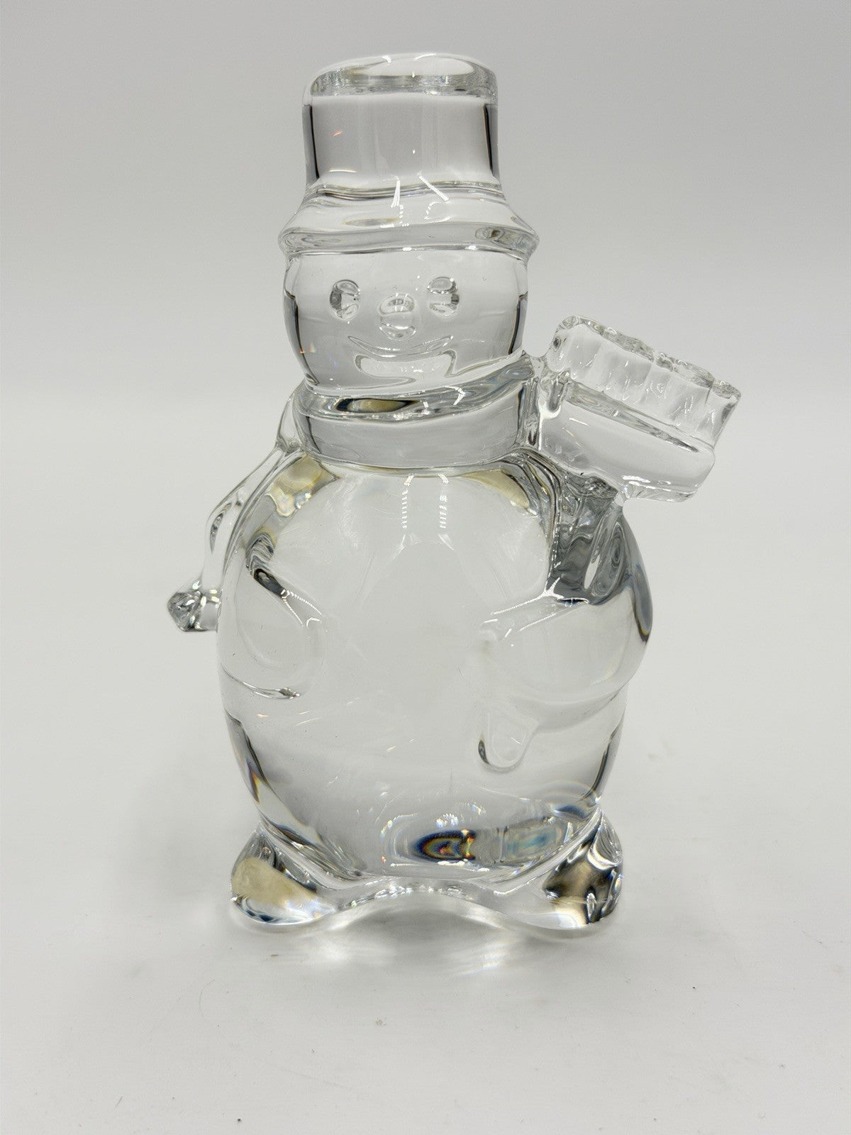 Baccarat France Crystal Snowman Figurine NOEL Christmas 4” Figurine Decor