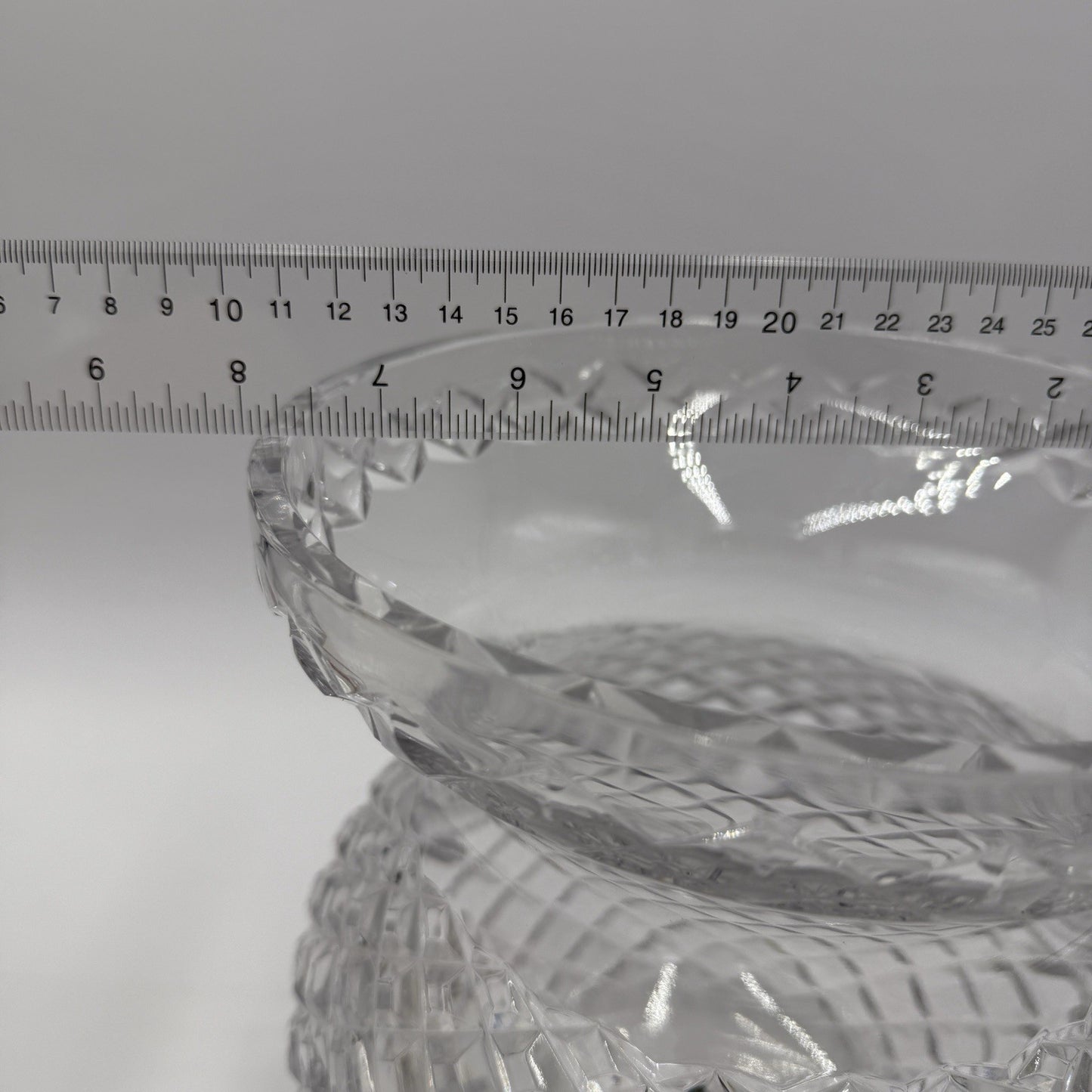 Waterford Crystal Large CORSET Bouquet Vase 9" Adare Alana Crisross Centerpiece
