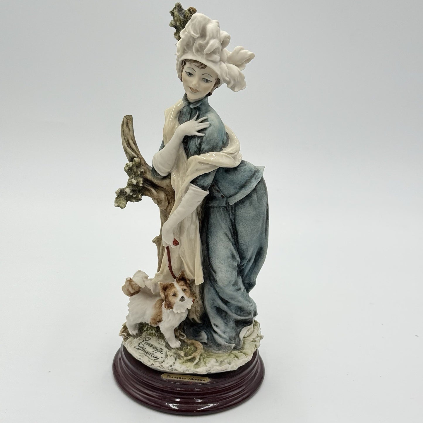 Giuseppe Armani Italy Gloria With Little Dog (Broken Branch)Sculpture 1993 Rare