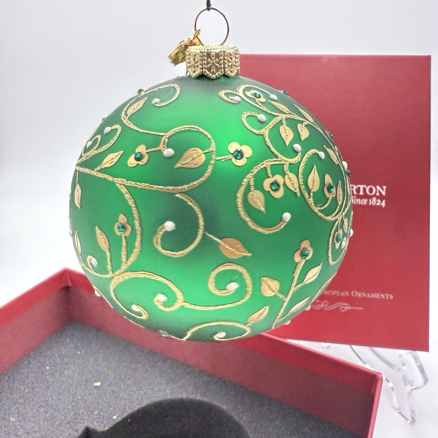 Reed & Barton Gold Trellis Ball 4” #C3413G Fine Handmade European Ornaments