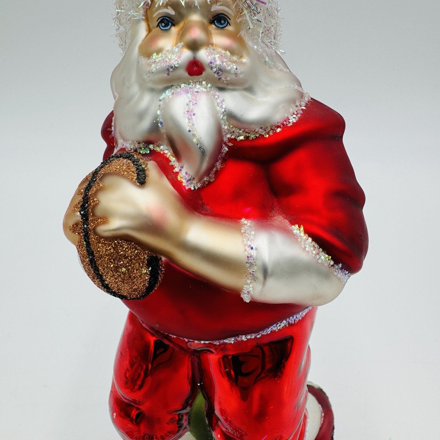 Rare Old World Art Glass Christmas Ornaments American Football Santa