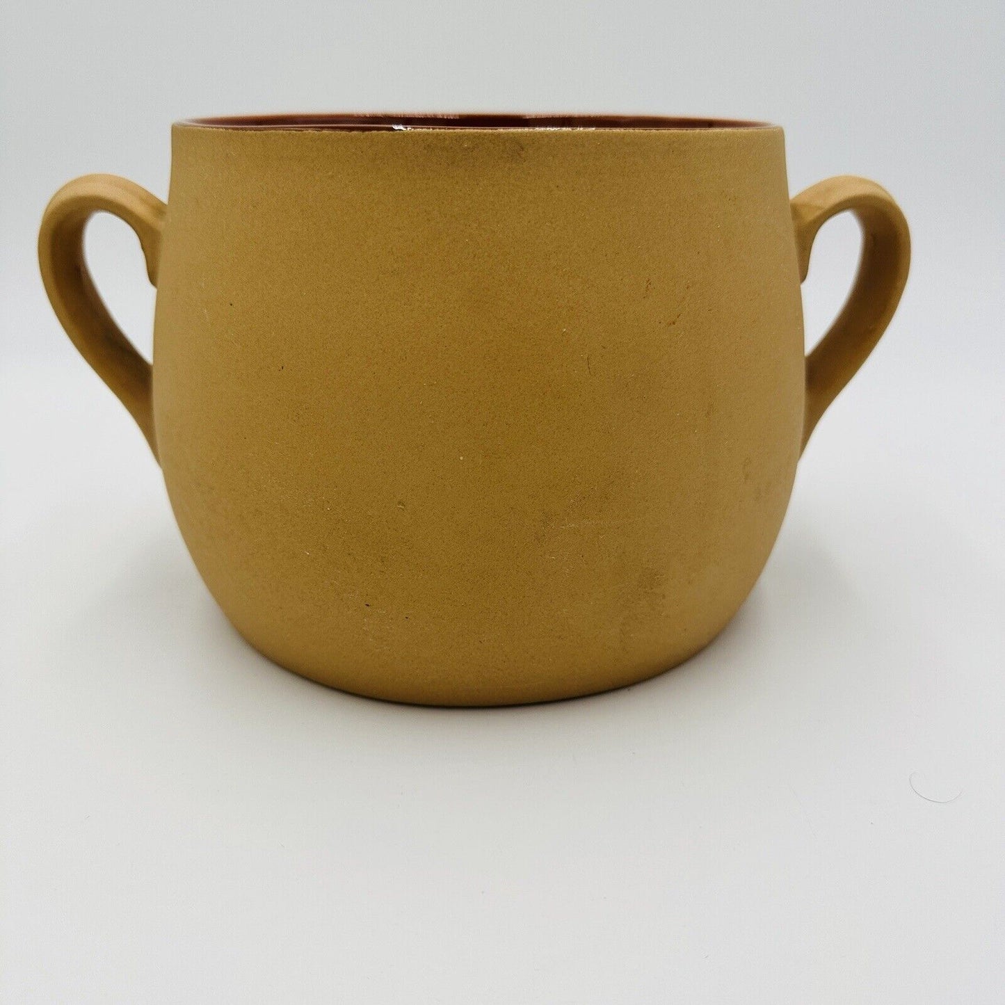 Red Wing Bean Pot Terracotta Pottery Handles Vintage #405 USA Decor Large