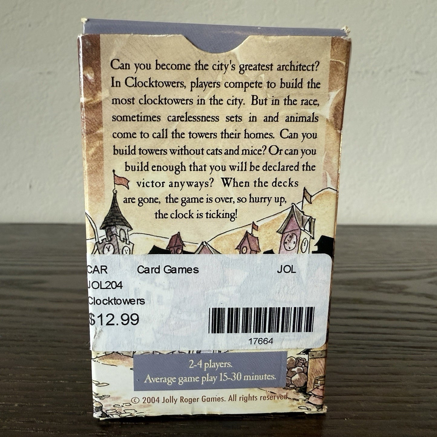 Clock Towers Card Game By Alan Moon Rare 2-4 Players