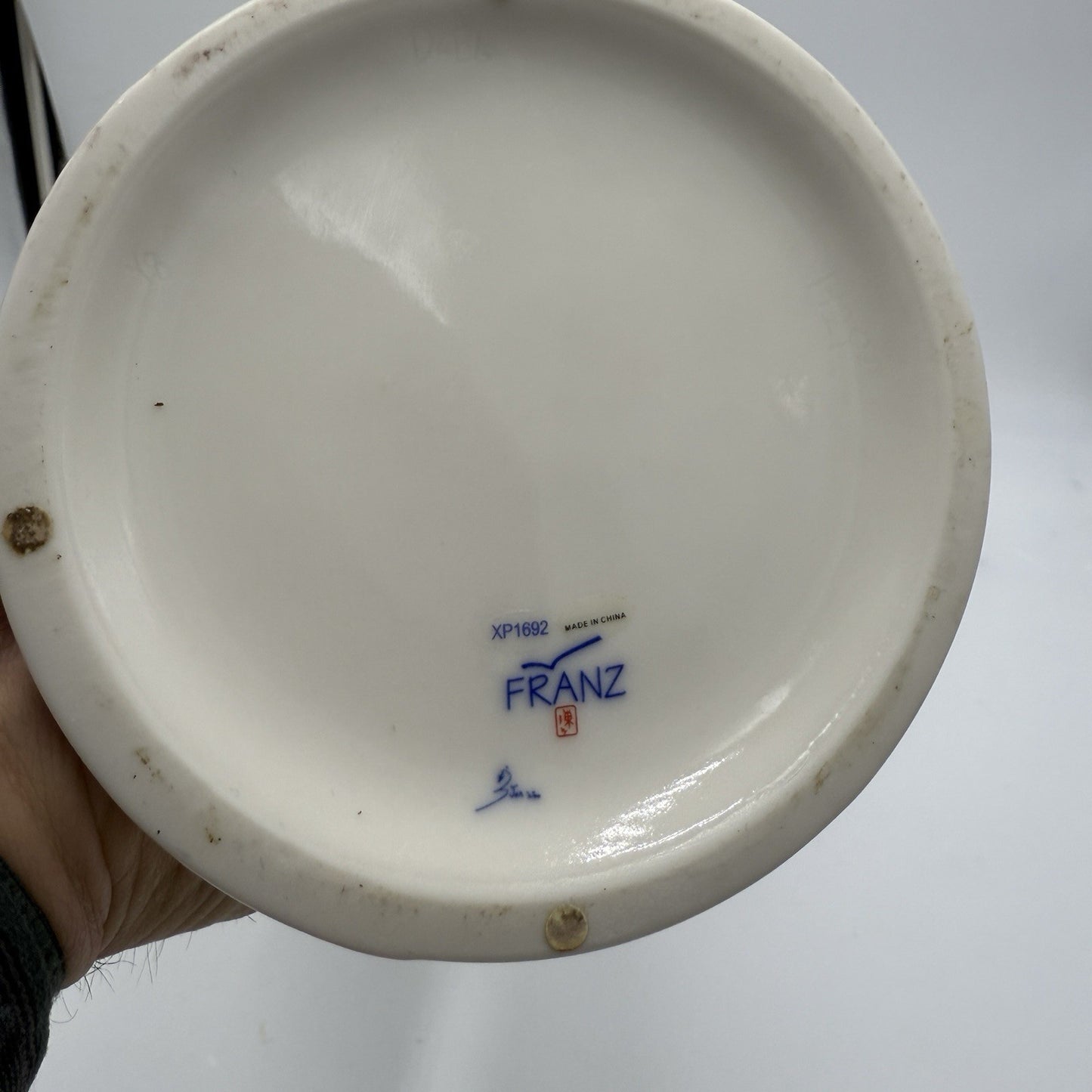FRANZ porcelain 15 1/2” Papillon-Butterfly Collection Vase-Spread Wings