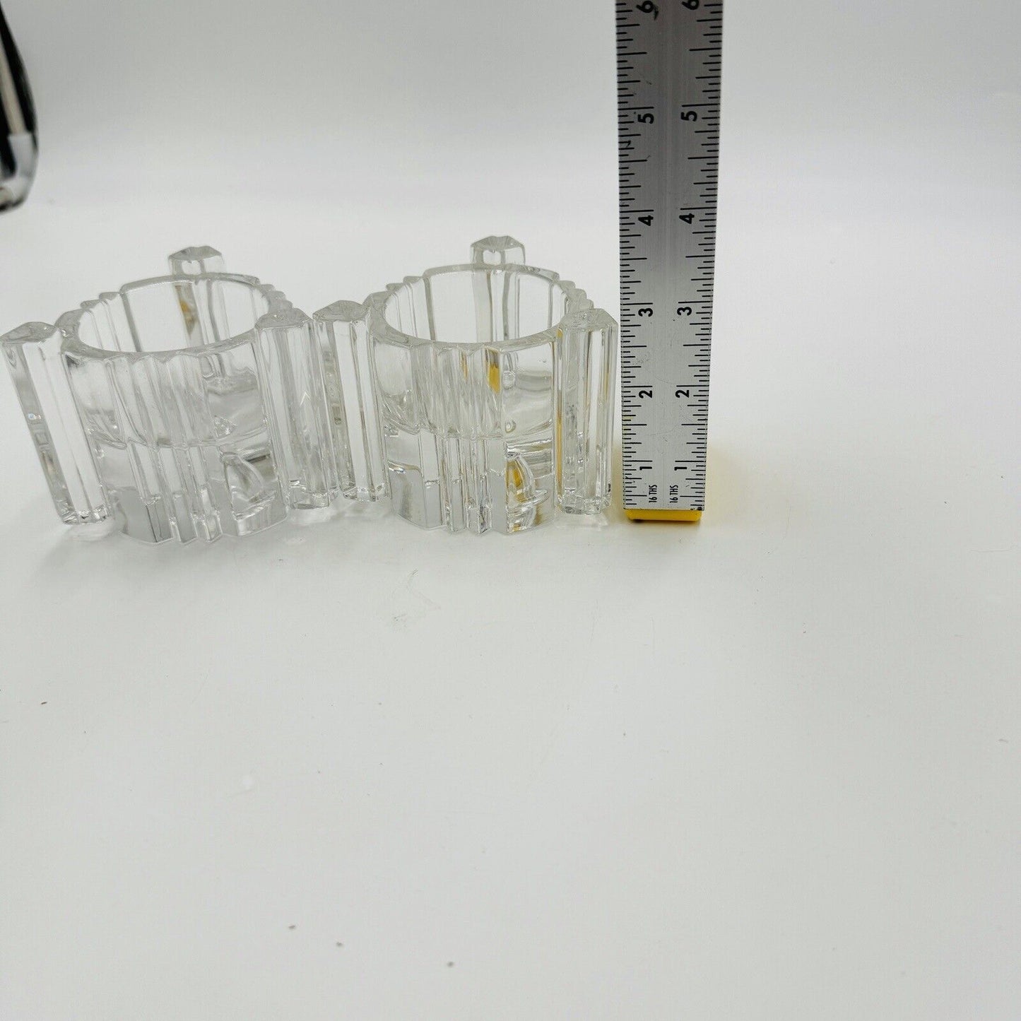 Vintage Set of 2 Lenox Fine Crystal Votive or Candle Stick/Tapper Holders