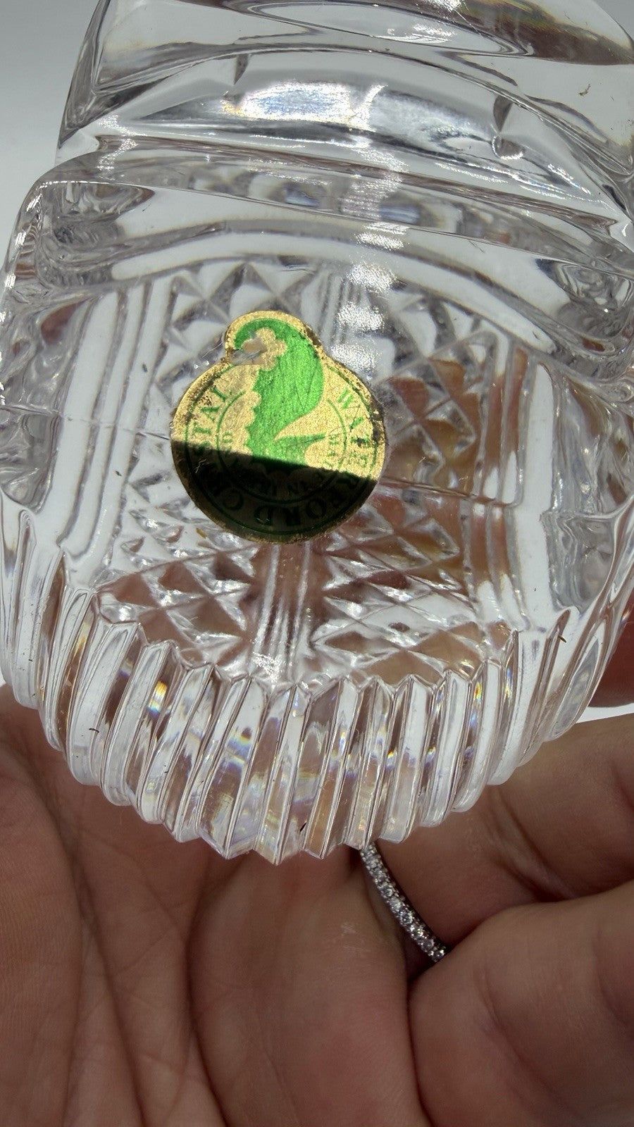Waterford Crystal Green Bay Packers Super Bowl XXXI Helmet Paperweight