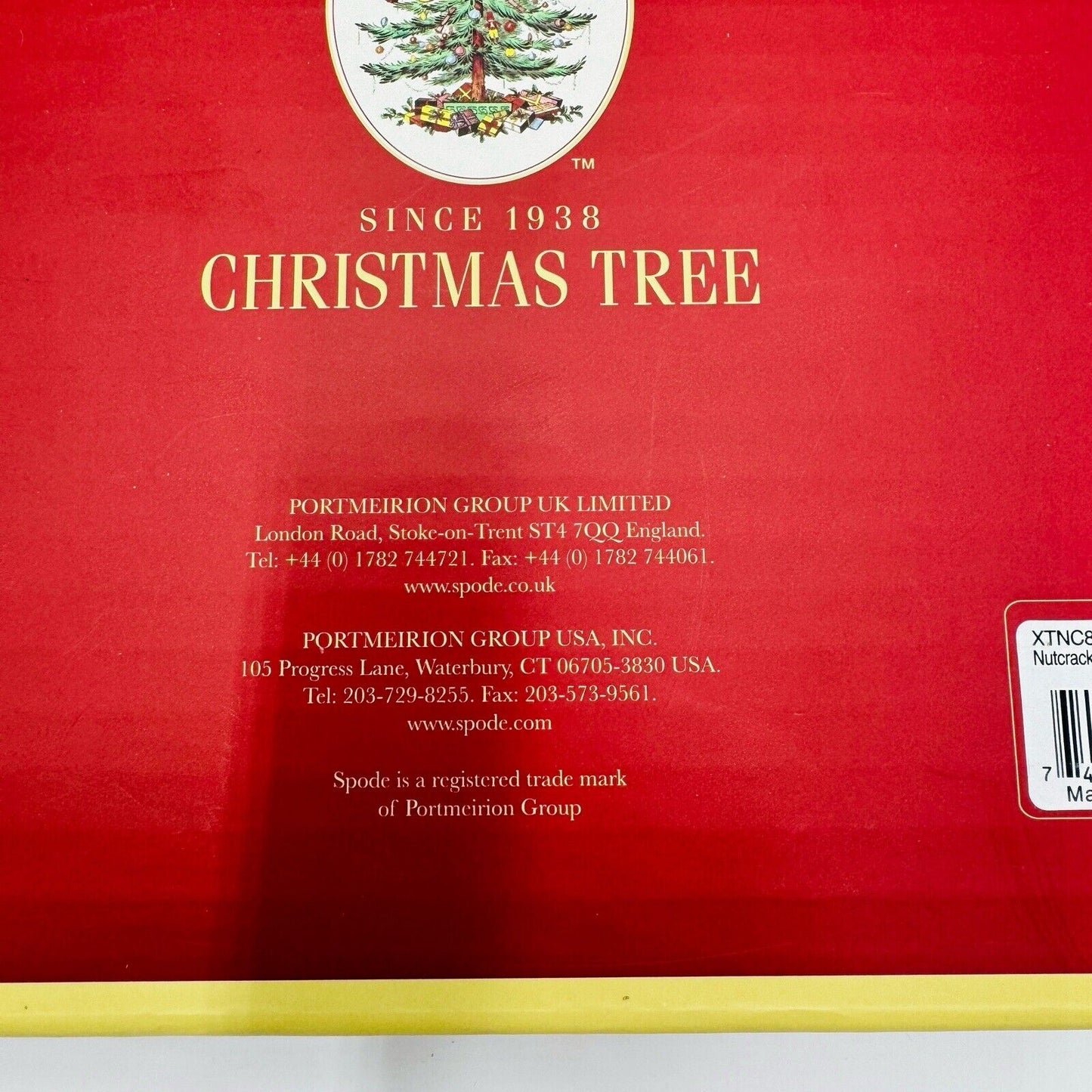 Spode Christmas Tree Nutcracker Cheese Plate & Knife Set NIB