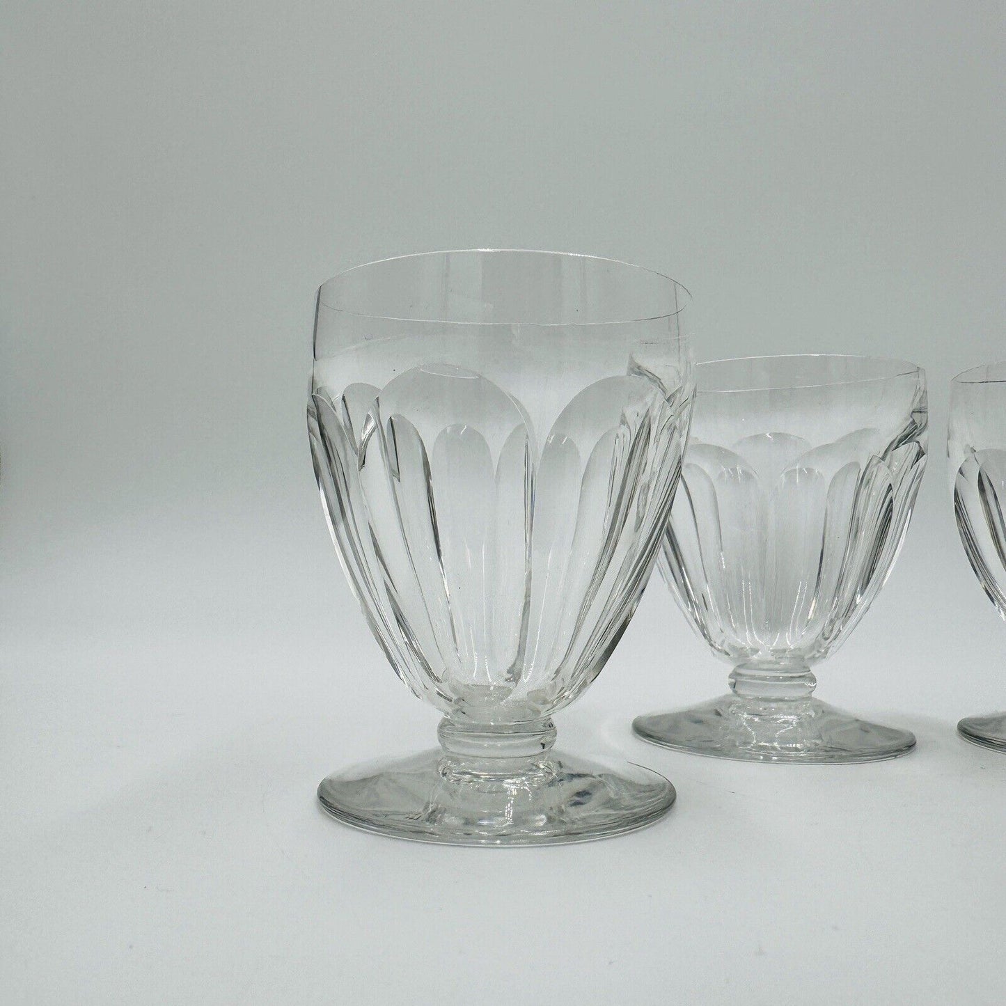 BACCARAT France Crystal Tallyrand White Wine 3 3/8” Set 4 Pieces Cordial Glasses