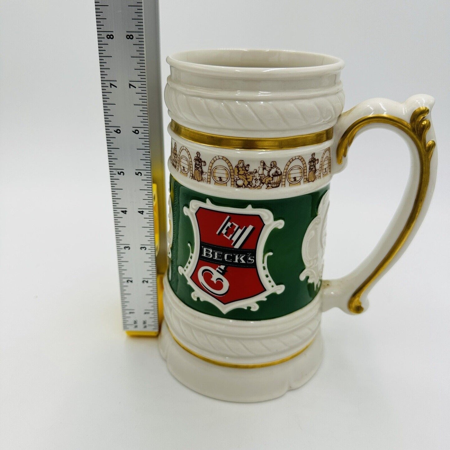 Franklin Mint Tankard Mug Beck's Brewery Bremen Germany Established 1873