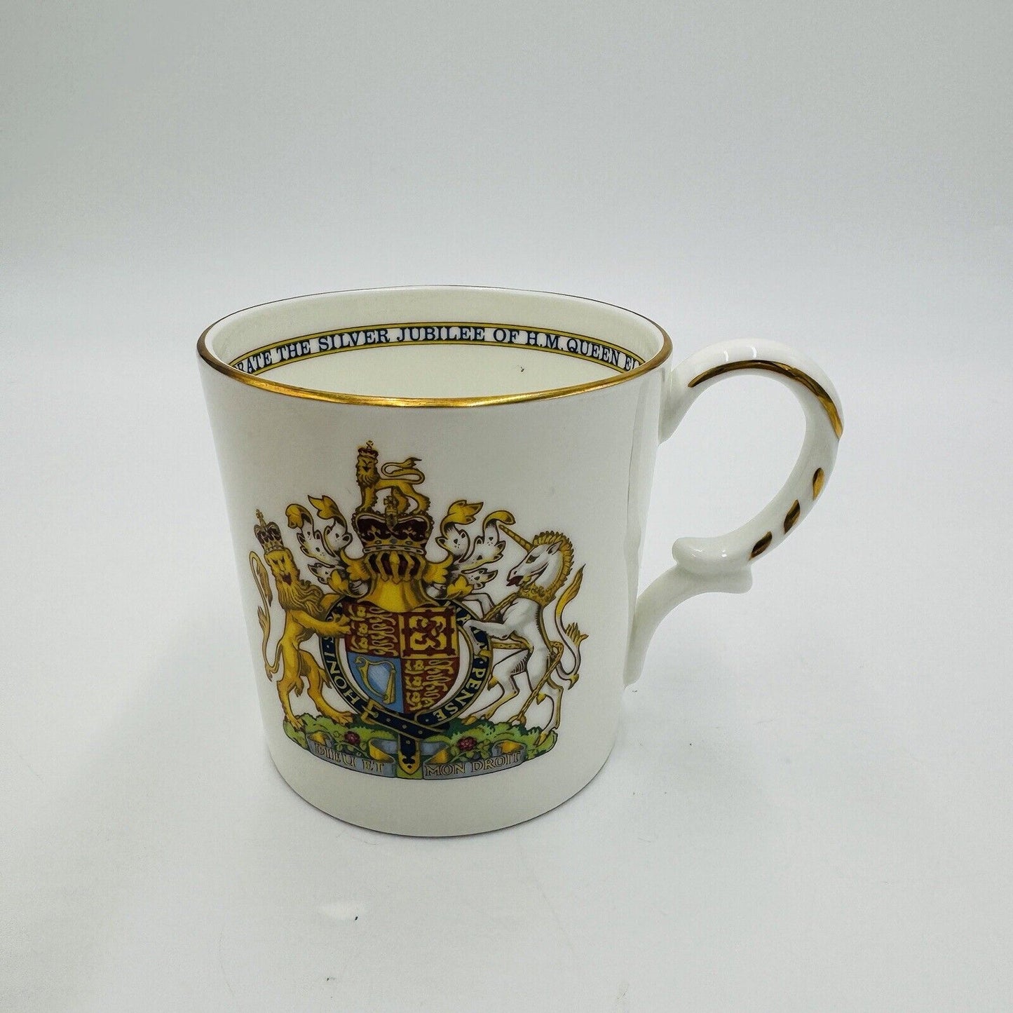 AYNSLEY Bone China Kings & Queens Of England Jubilee Mug Porcelain UK