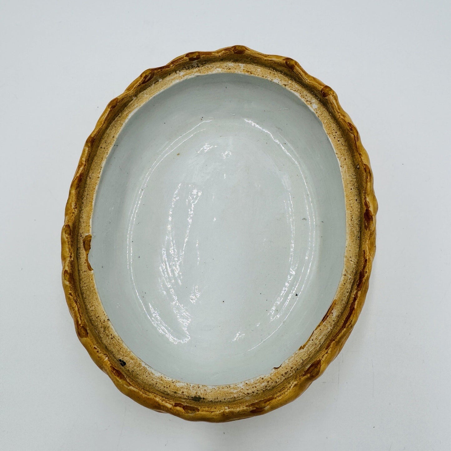 Antique Staffordshire Pottery Hen On Nest Lidded Dish Marked S 254 Chicken Engla