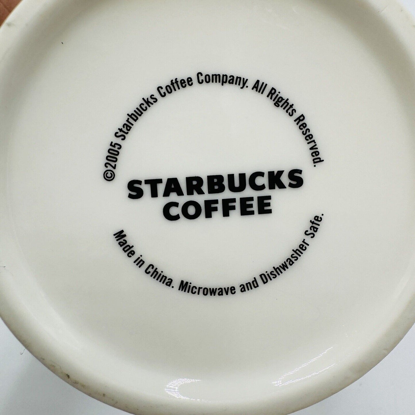 Starbucks Coffee Mug 2005 Circles Bubbles Dots 16oz Dining Tea Kitchen