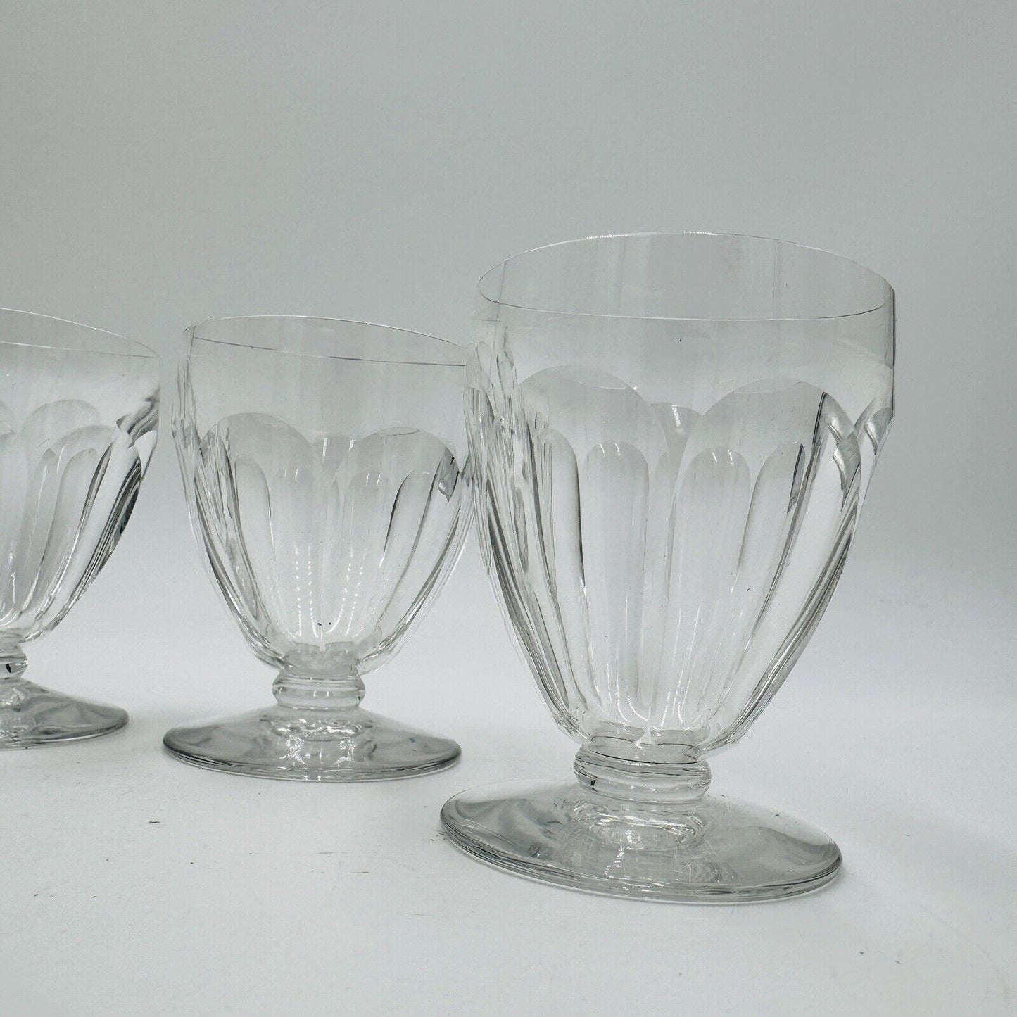 BACCARAT France Crystal Tallyrand White Wine 3 3/8” Set 4 Pieces Cordial Glasses