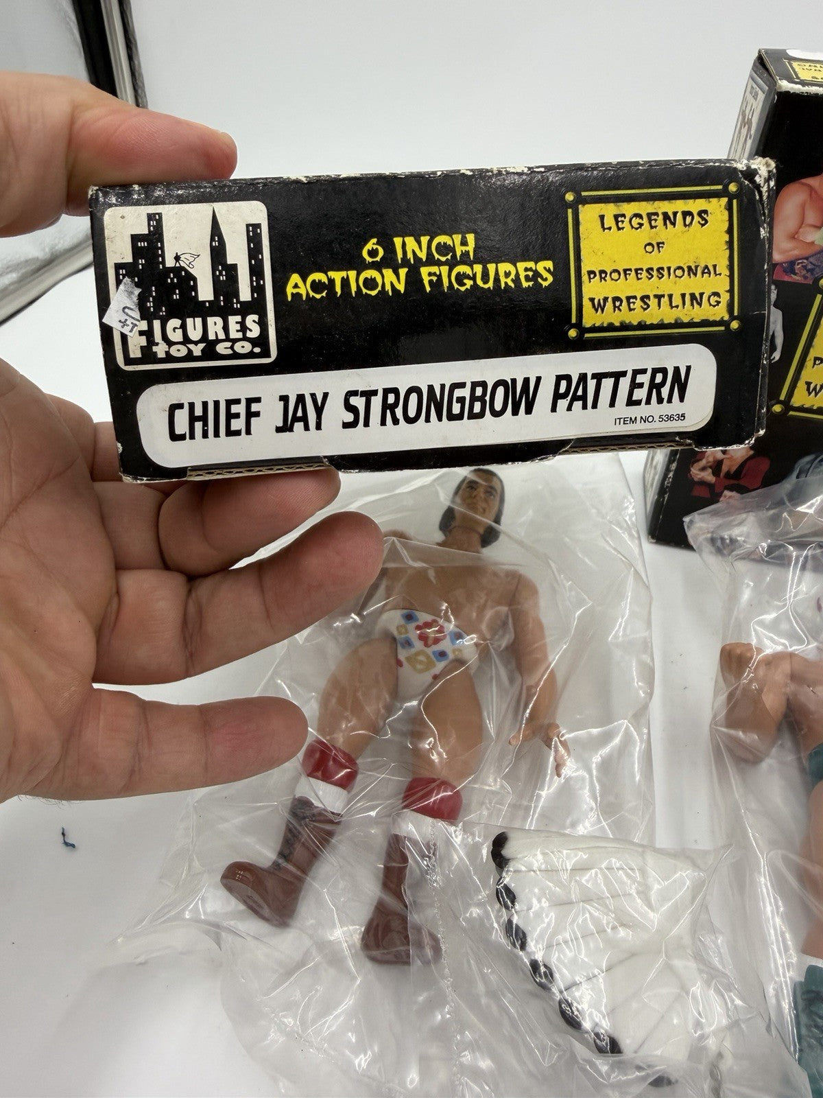 Vintage Legends Of Professional Wrestling Action Figurines Chief Jay & The Shiek