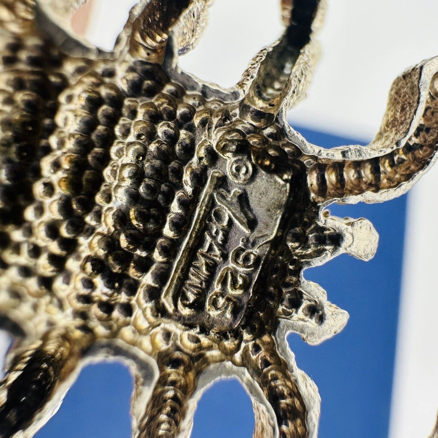 925 Sterling Silver Scorpion Pendant Jewelry Vintage Shiny Large 1 Of A KIND