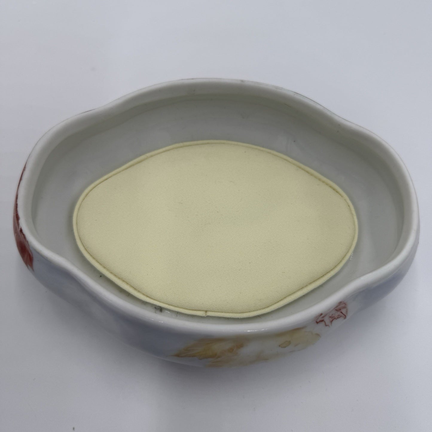 Vintage L.J Pearson Porcelain Painted Art Hummingbird Nest Trinket Box