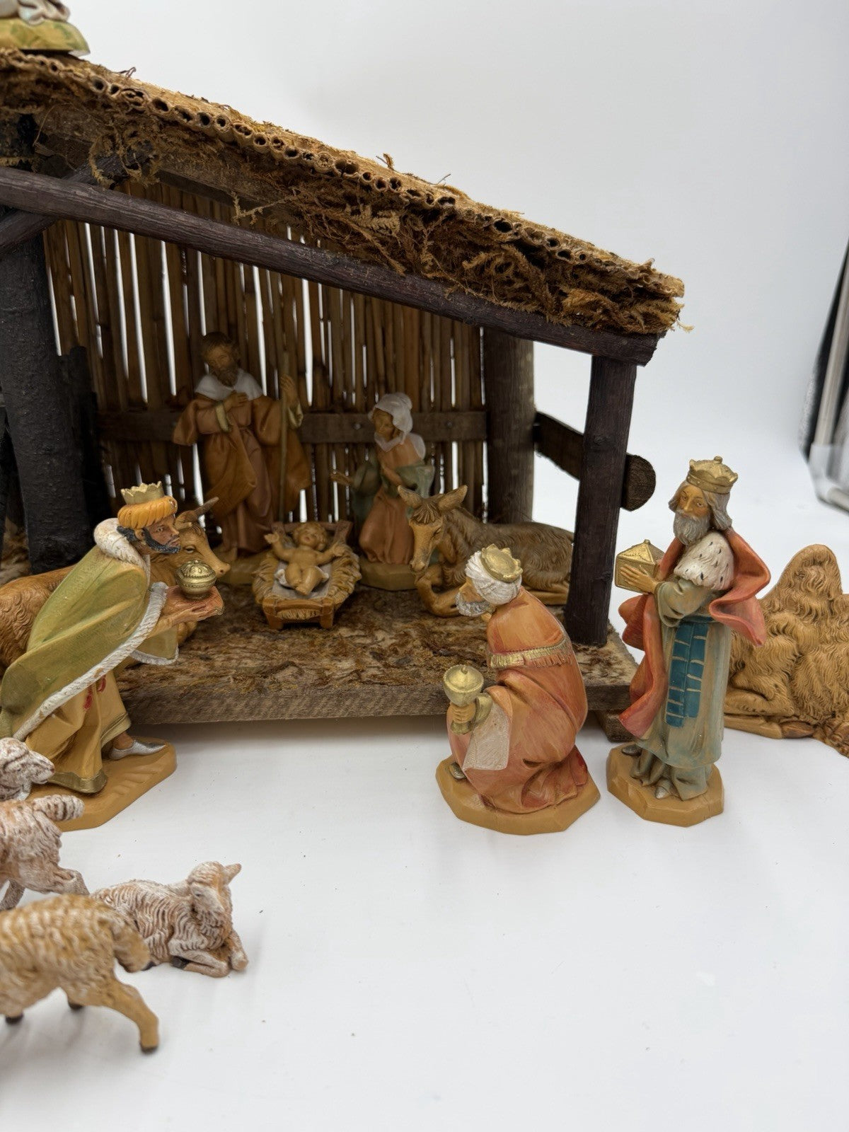 Vintage Fontanini Italy Nativity 22 Pcs + Stable Set Christmas 5” Figurines