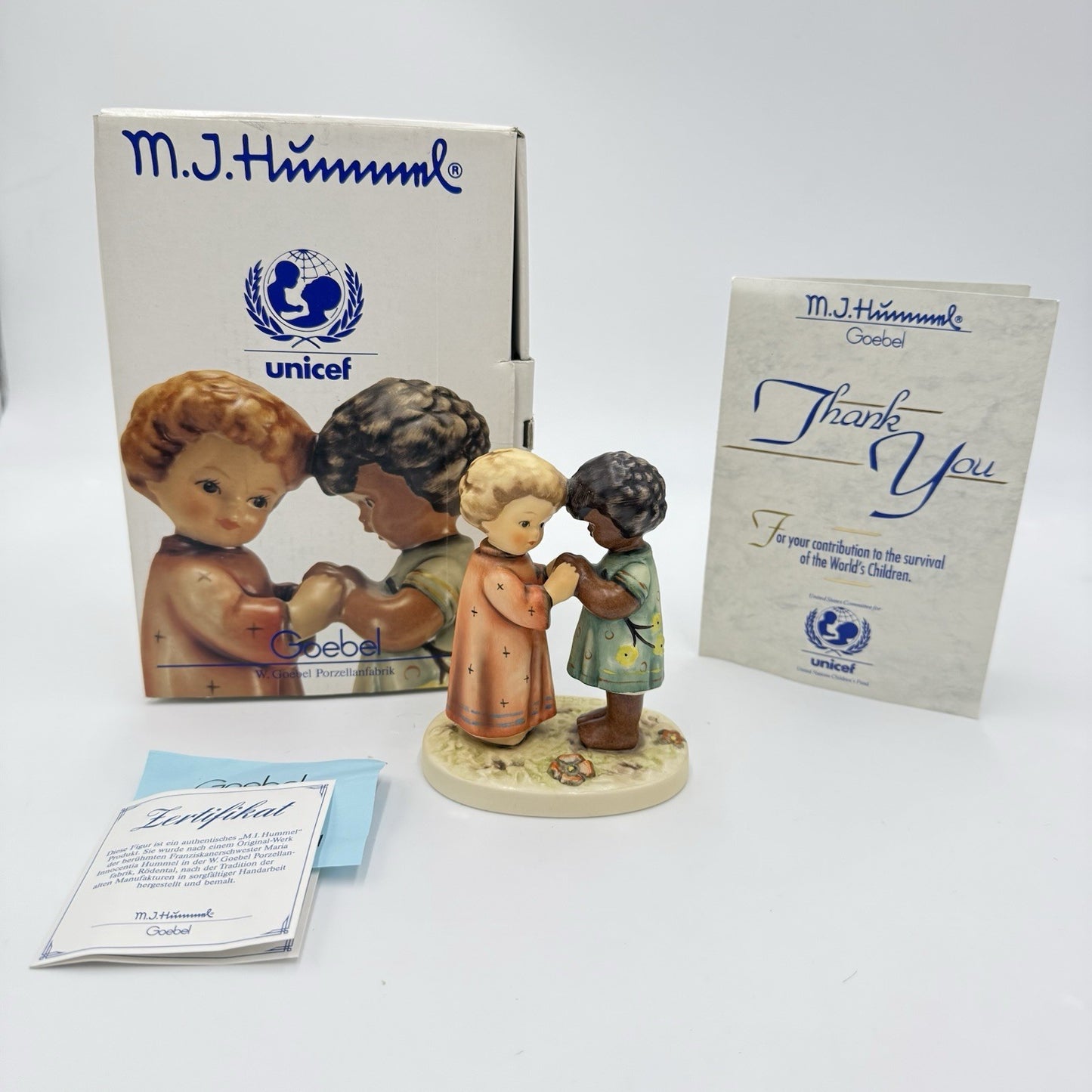 Hummel Goebel FRIENDS TOGETHER Figurine 4” Limited Edition #662/0 UNICEF W/ Box
