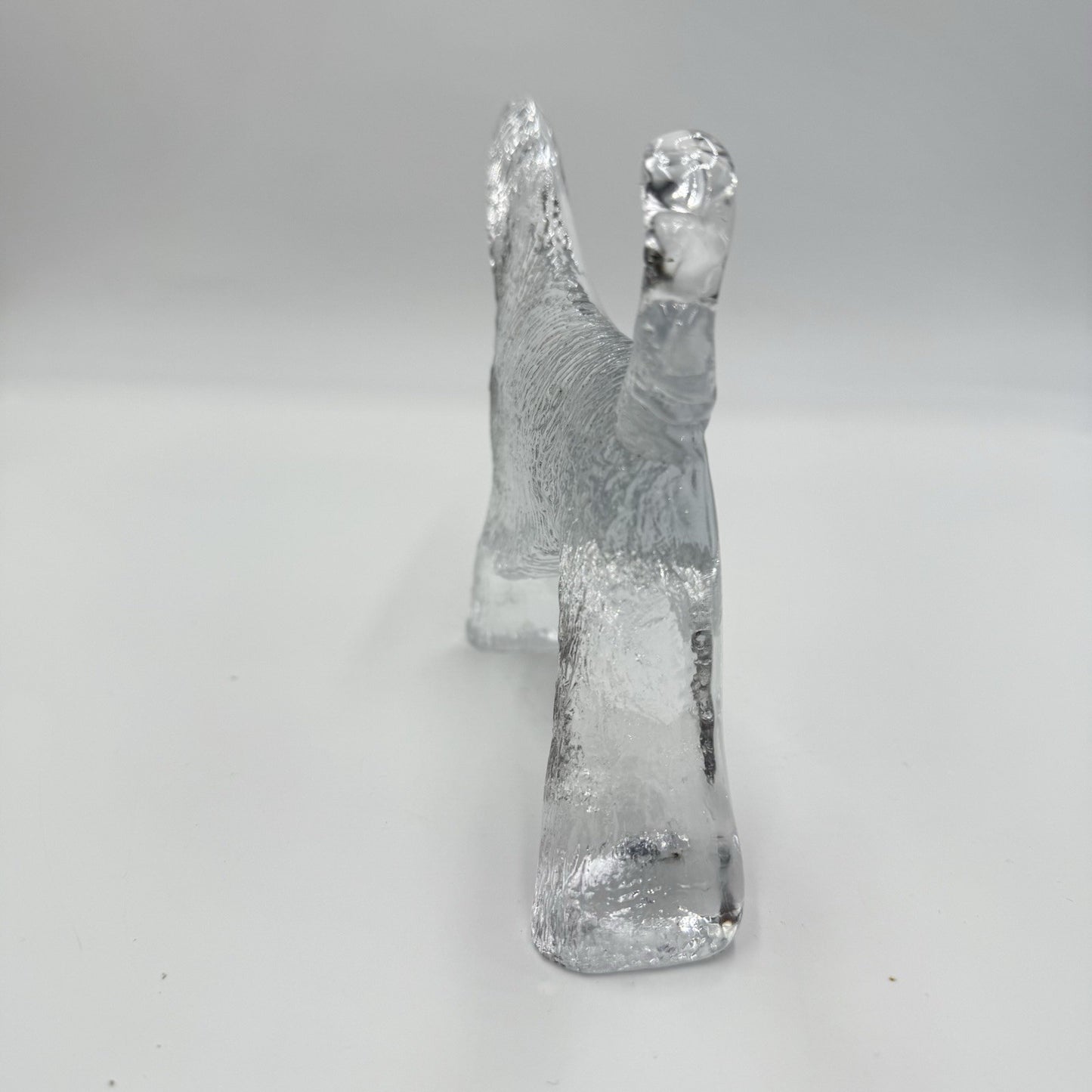 Vintage Kosta Boda glass Afghan dog Bertil Vallien’s Kennel series paperweight
