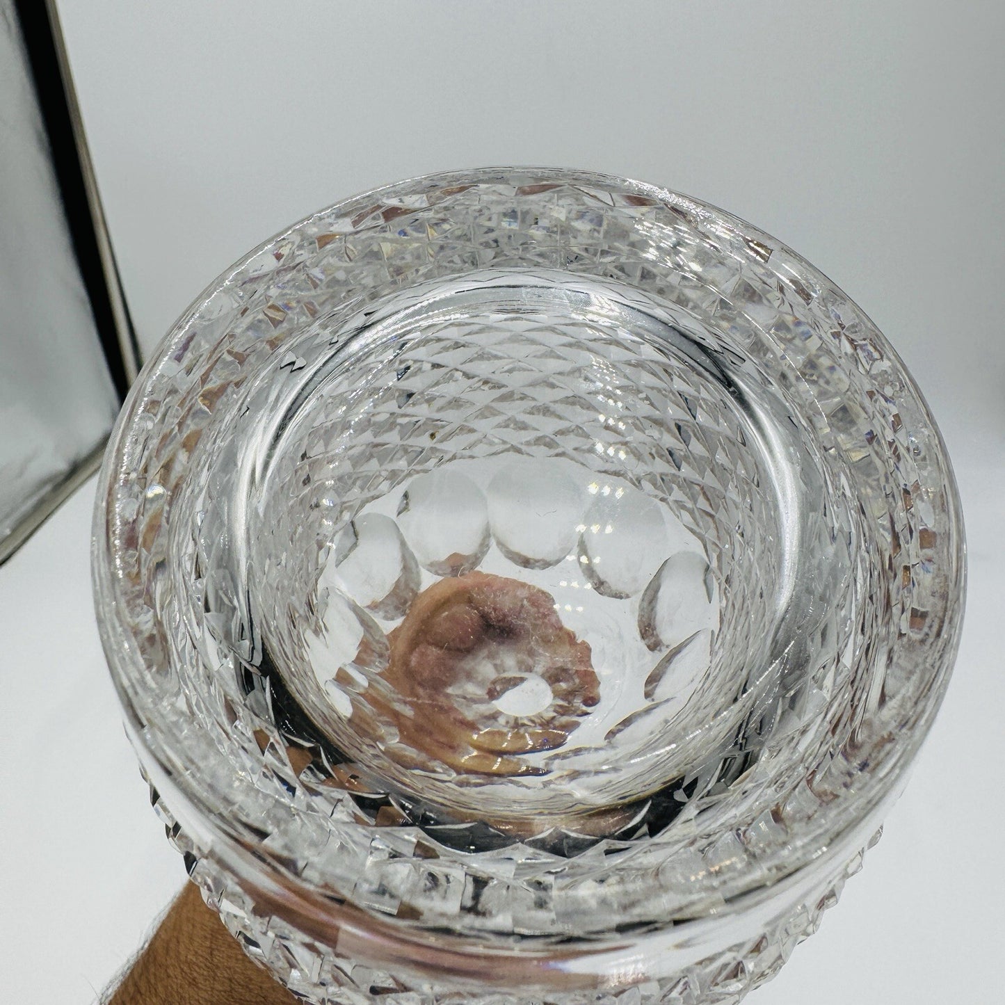 Waterford crystal colleen pattern decanter & 4 claret wine glasses Irish Clear