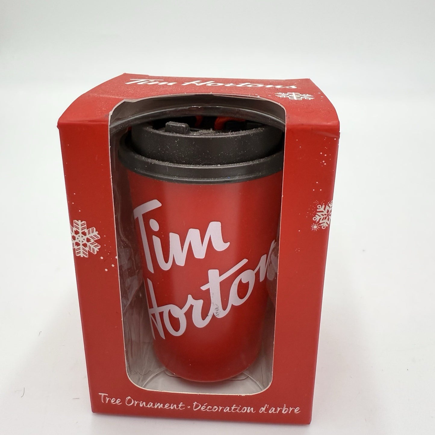 TIM HORTONS Christmas Tree Ornament Red To Go Takeout Coffee Cup 2019 New
